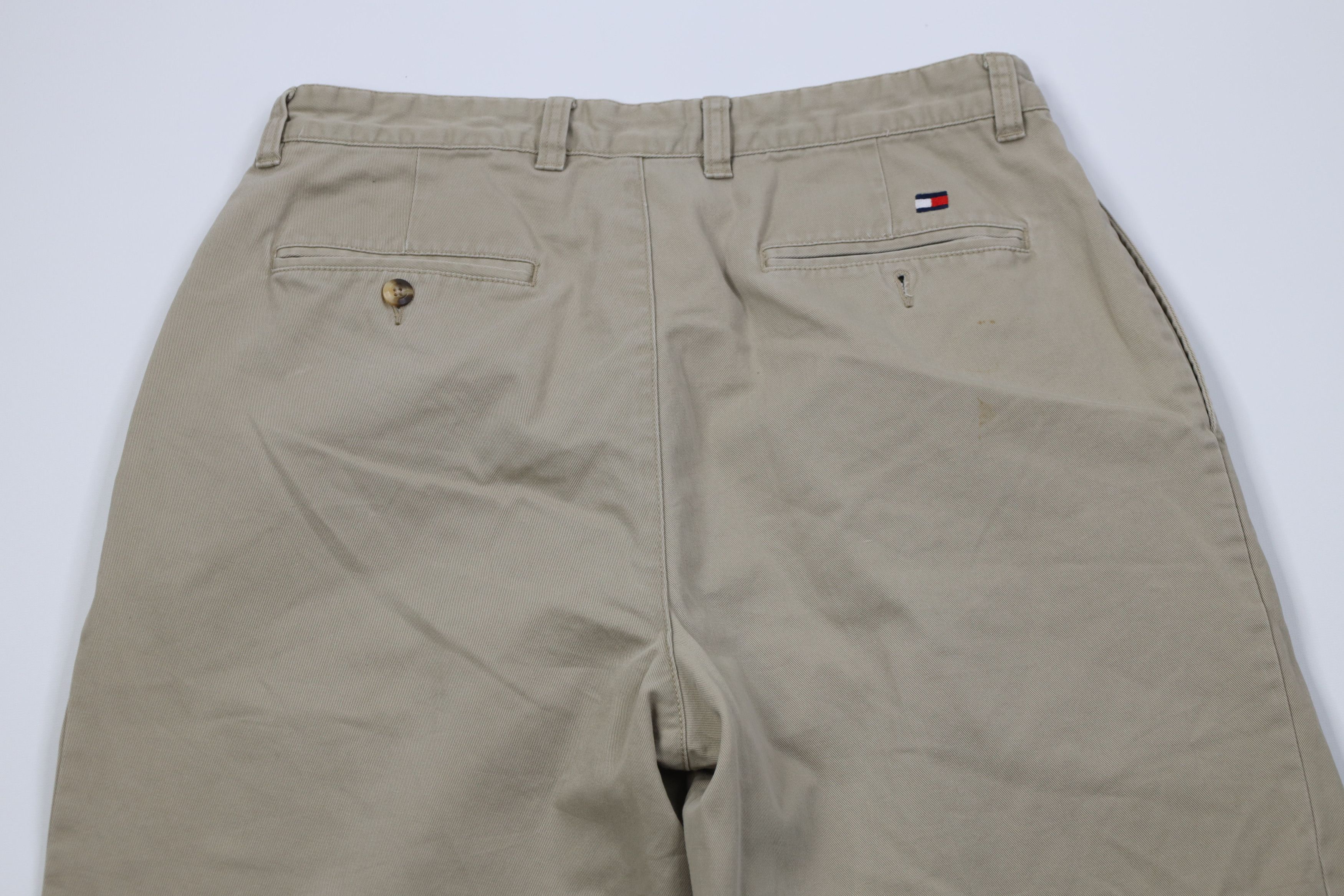 Tommy Hilfiger Vintage 90s Tommy Hilfiger Wide Leg Chino Pants Khaki Beige Size US 32 / EU 48 - 11 Thumbnail