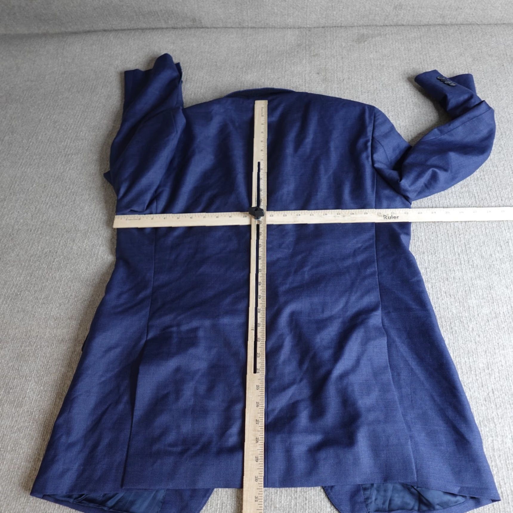 Ermenegildo Zegna Saks Fifth Ave Mens Jacket 44 Blue Ermenegildo Zegna Cloth 2 Button Flat Front Long New Jacket Coat Size US S / EU 44-46 / 1 - 6 Thumbnail