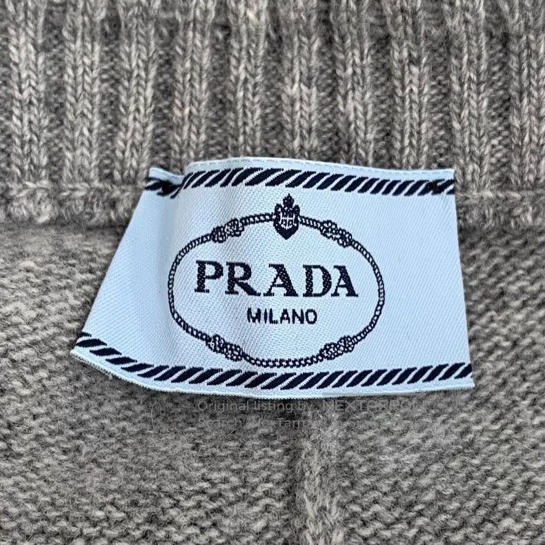 Prada Prada Gray logo letter embroidery sheep wool knitted casua Size US 30 / EU 46 - 6 Thumbnail