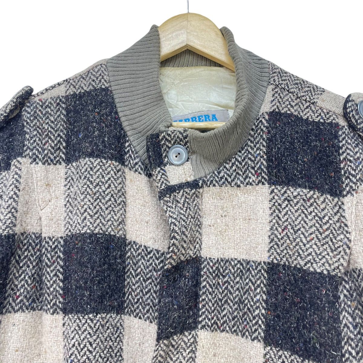 Autumn Cashmere × Carrera 💥Vintage Carrera Bomber Checked Wool Jacket Size US L / EU 52-54 / 3 - 3 Thumbnail