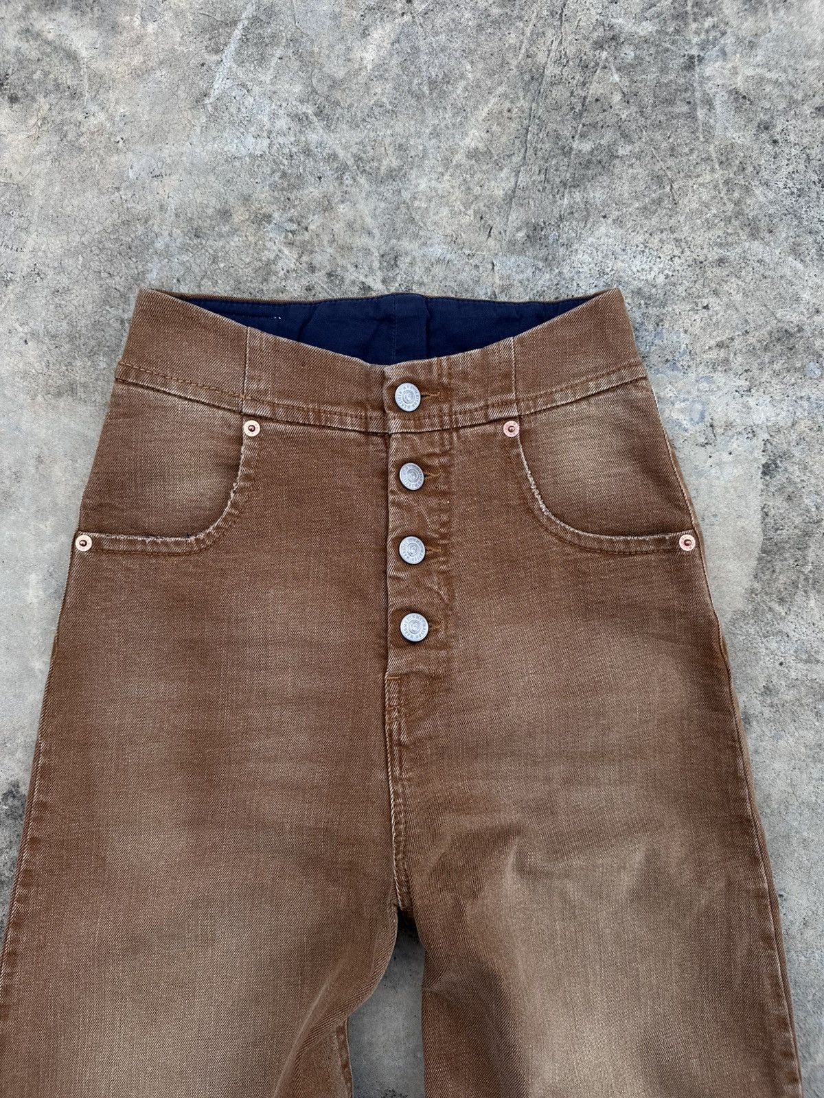 Maison Margiela AW2022 Maison Margiela Brown Cozy Jeans Size 26" / US 2 / IT 38 - 3 Thumbnail