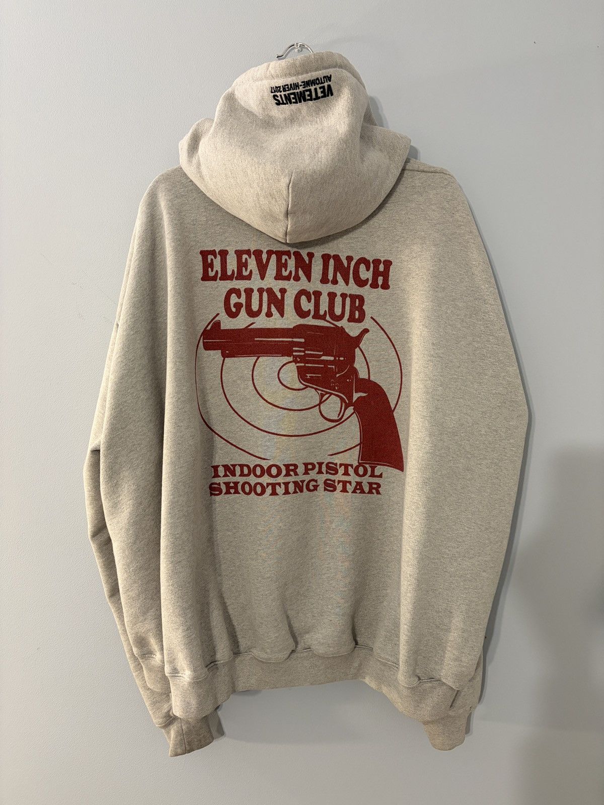 Vetements 11 Inch Gun Club Red Zip Hoodie | Grailed