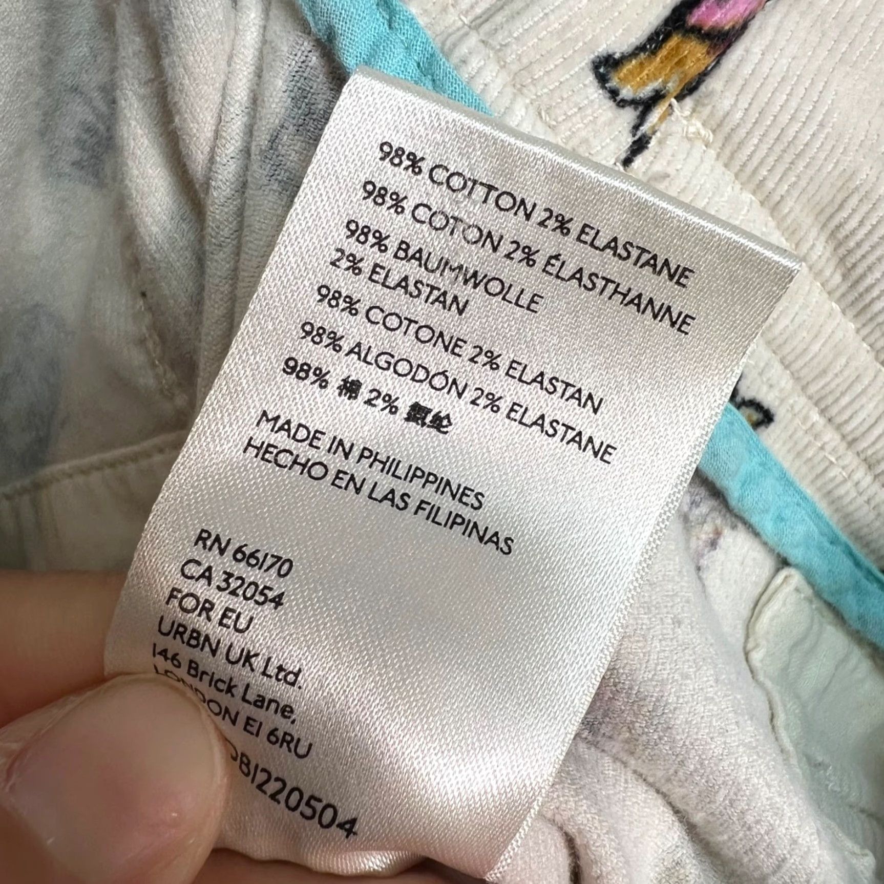 Anthropologie Anthropologie Women's Floral Corduroy Pants Size 6 High Rise Tapered Ankle Ivory Casual Size 28" / US 6 / IT 42 - 4 Thumbnail