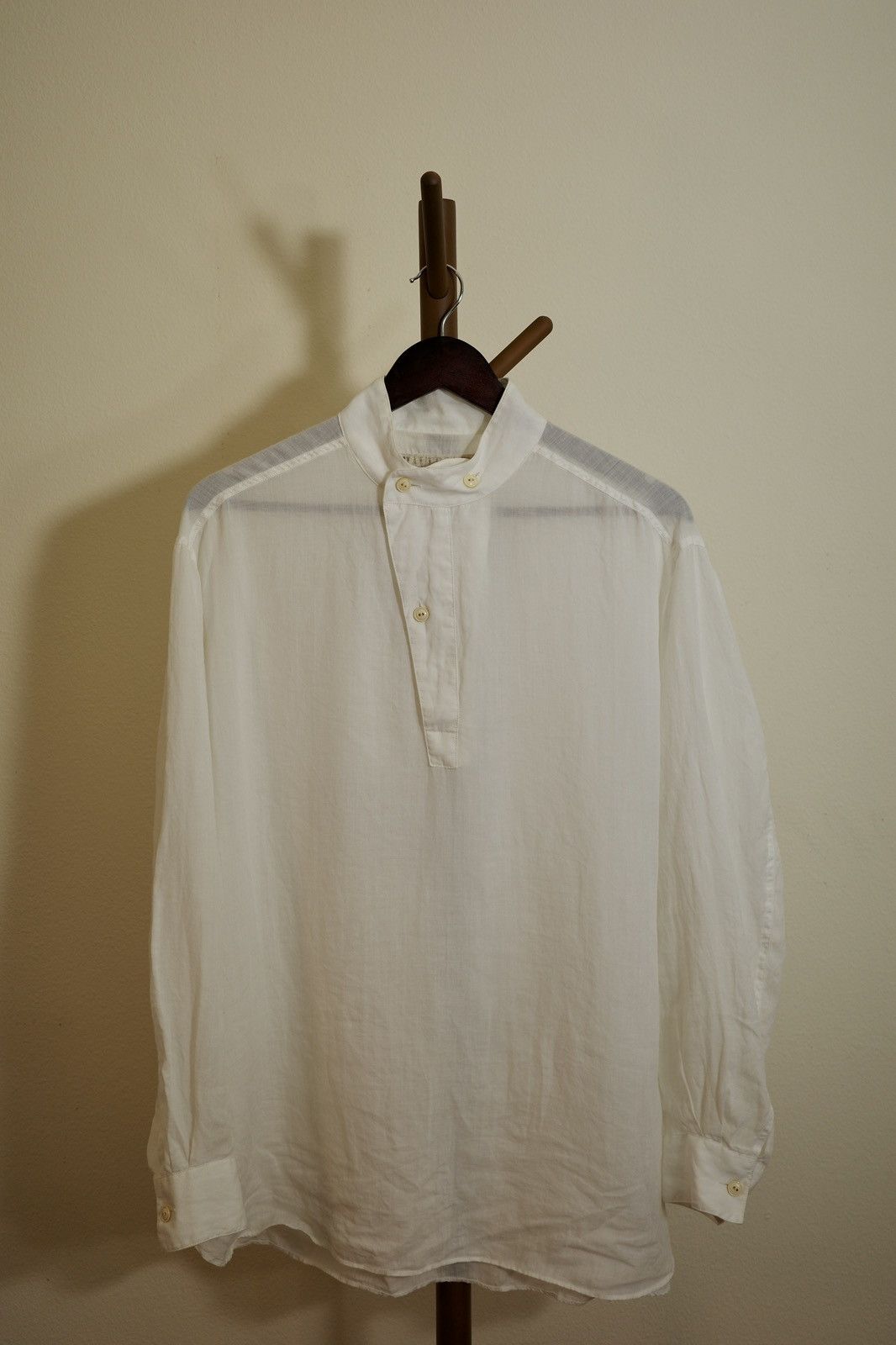 Haversack Haversack off-white linen French shirt Size US L / EU 52-54 / 3 - 3 Thumbnail
