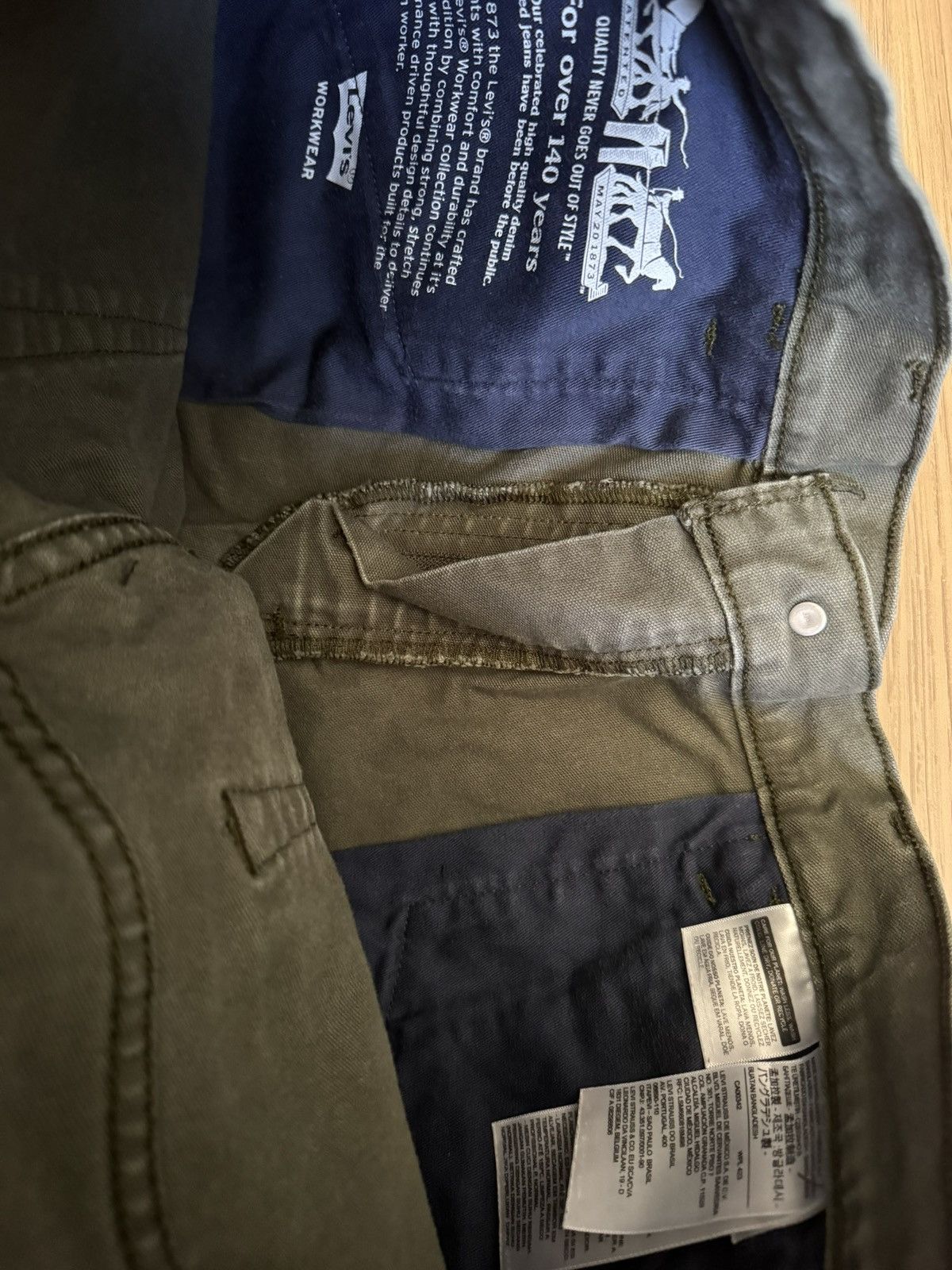 Levi's Levis Workwear Dark Green Size US 33 - 4 Thumbnail