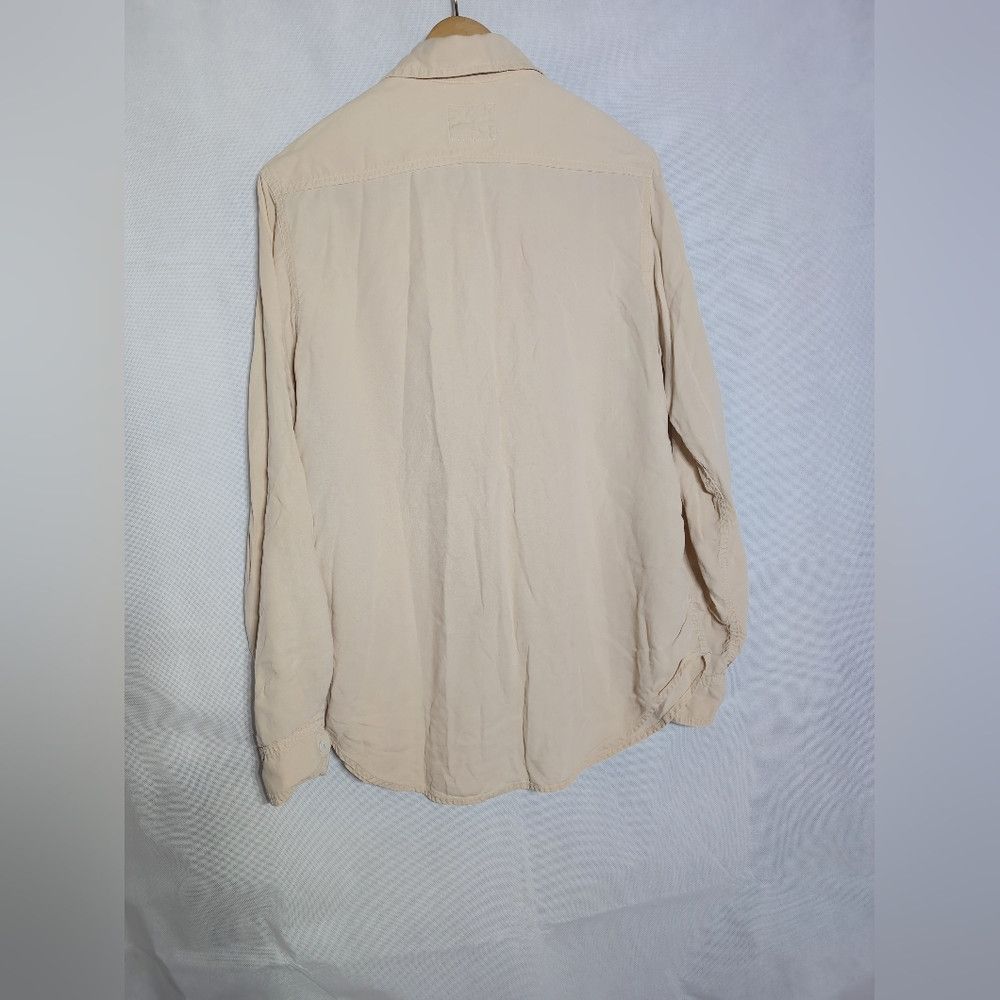Agolde Agolde Dylan sz M Button Down Shirt Tan A.Gold.E Lyocell Size M / US 6-8 / IT 42-44 - 5 Thumbnail