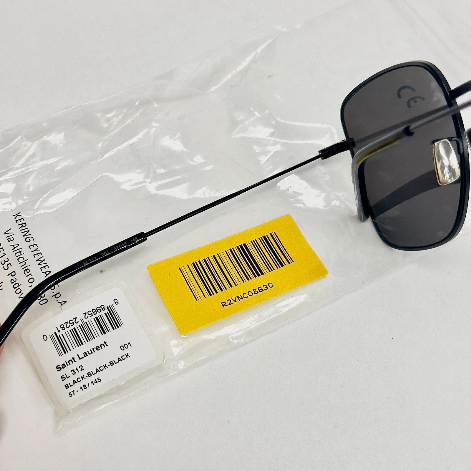 Yves Saint Laurent SAINT LAURENT 312 YSL SL312 001 Matte Unisex Sunglasses Size ONE SIZE - 7 Thumbnail