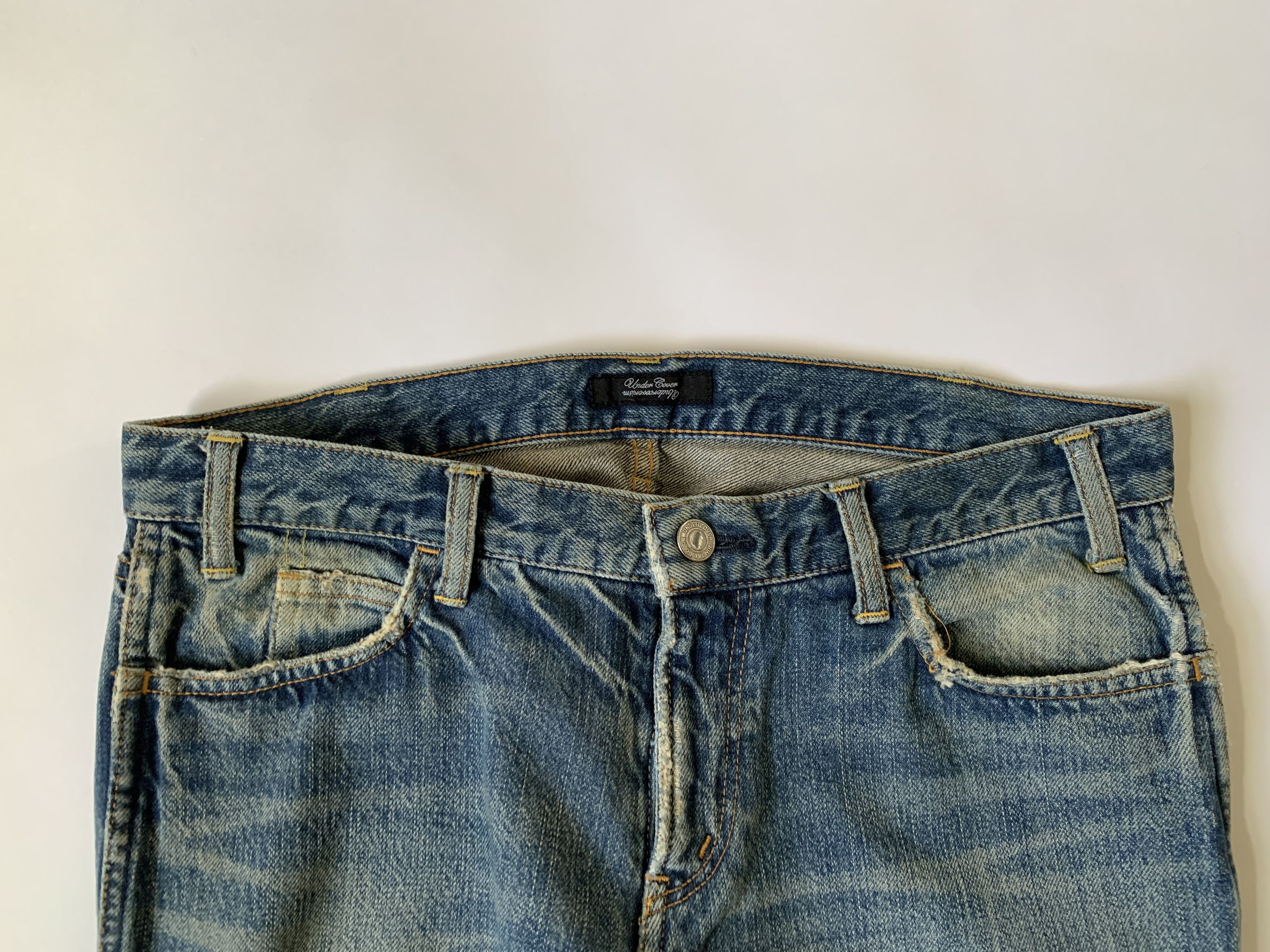 Undercover SS13 Raw Hem Distressed Denim Size US 32 / EU 48 - 3 Thumbnail