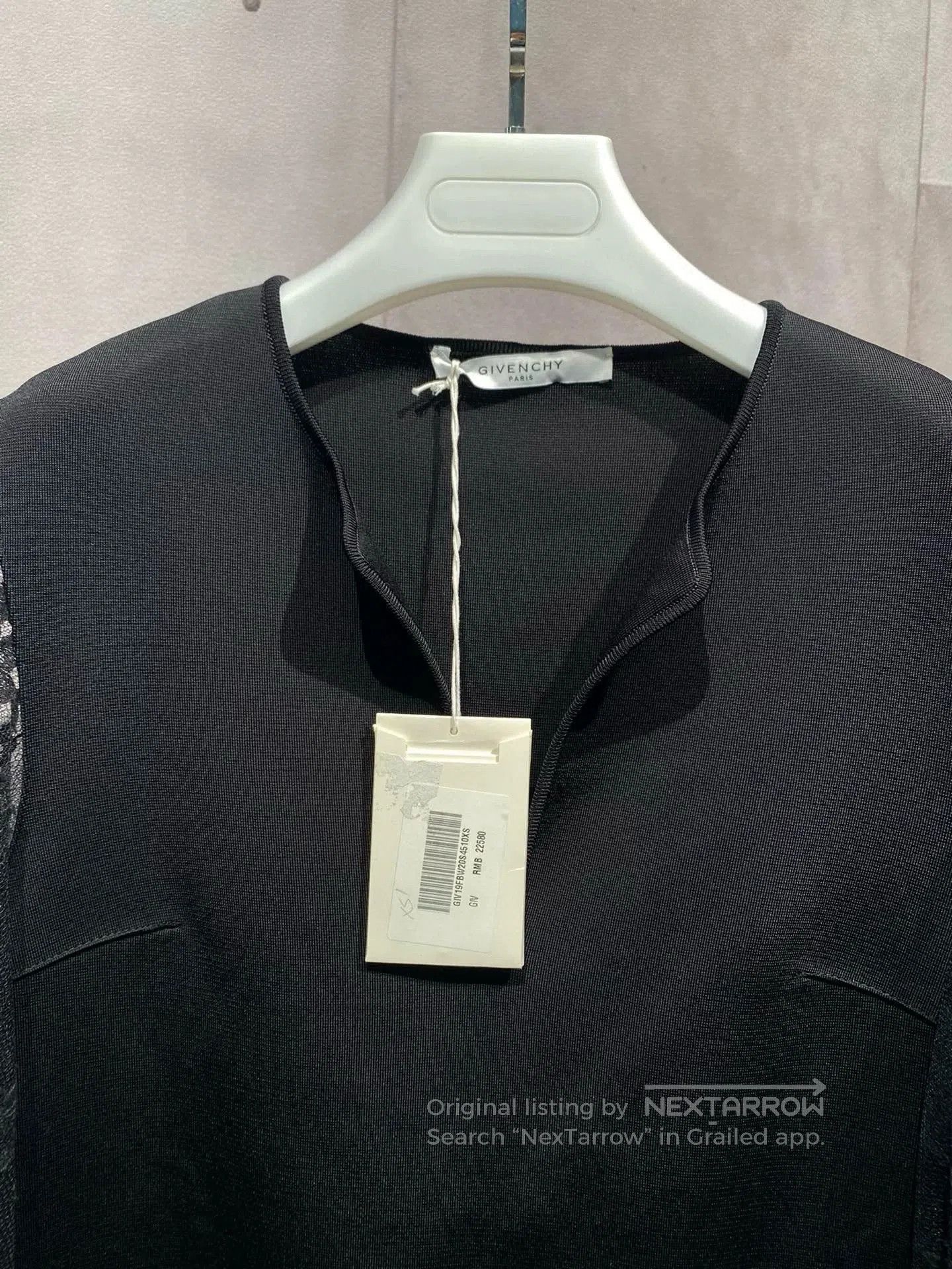Givenchy Givenchy Black Lace Sleeve Dress. Size US 26 / EU 42 - 2 Thumbnail