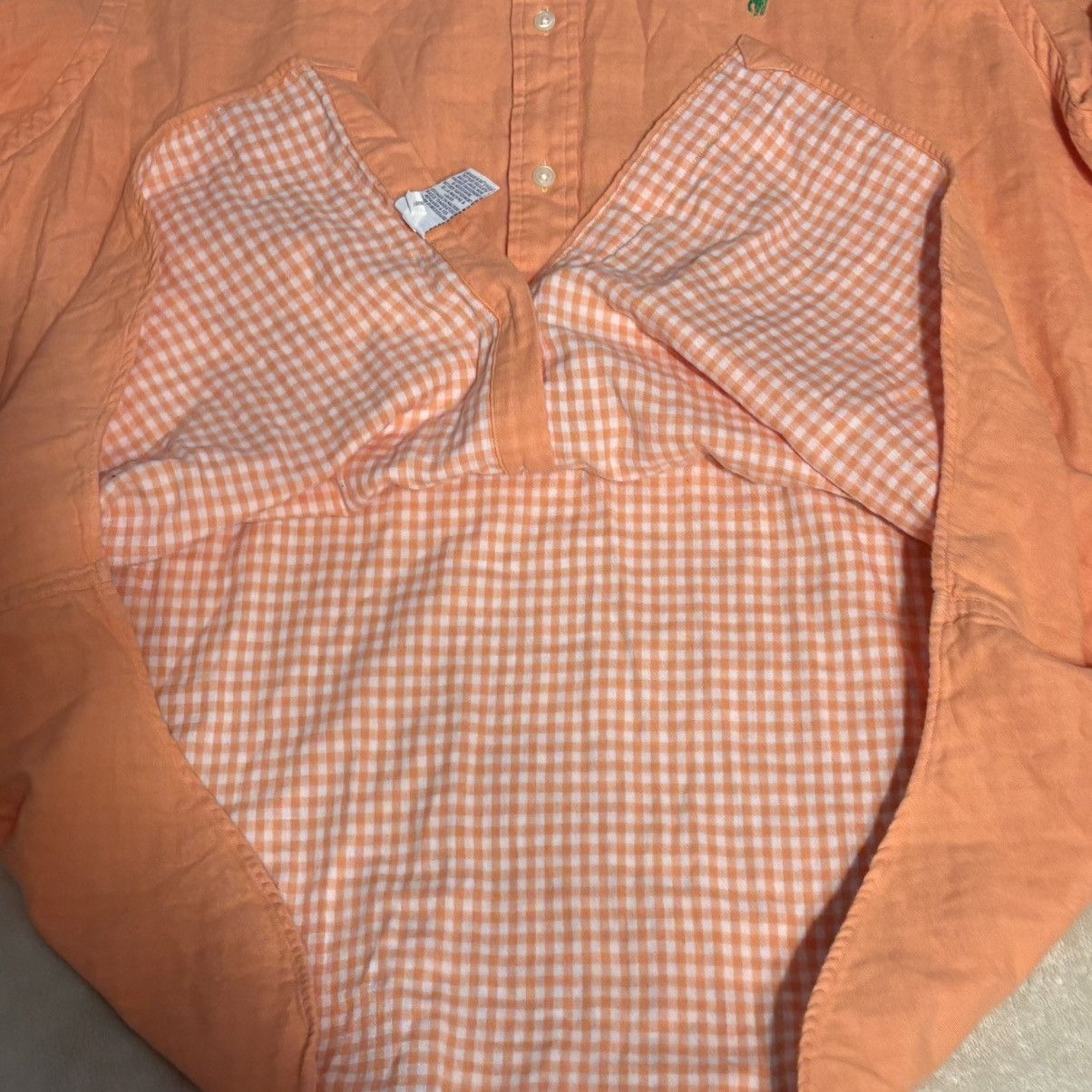Polo Ralph Lauren Ralph Lauren Button Up Shirt Mens XXL Slim Fit Orange Size US XXL / EU 58 / 5 - 5 Thumbnail