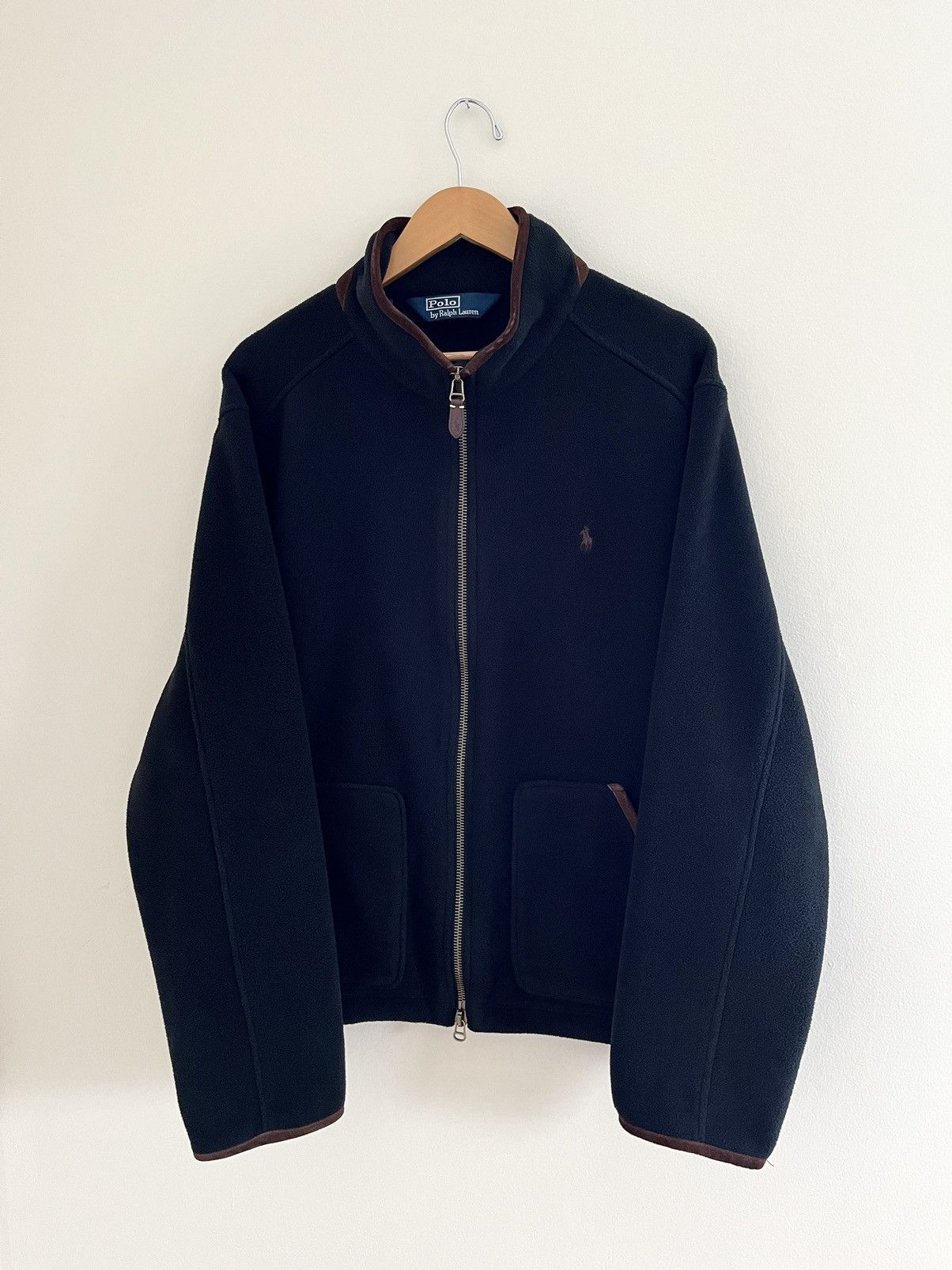 90's Ralph Lauren fleece blouson navy