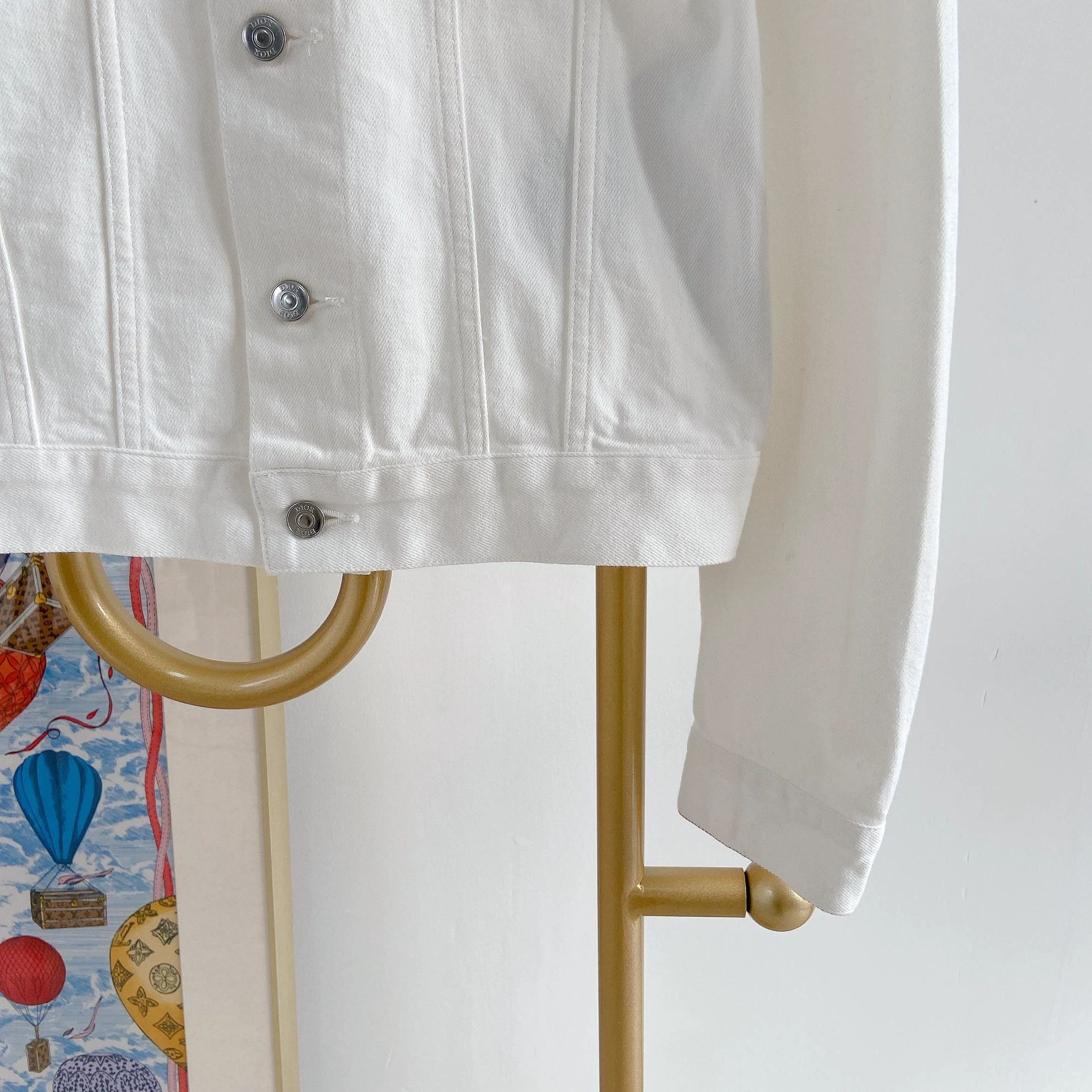 Dior Dior White Denim Jacket Size 46 4332 Size US S / EU 44-46 / 1 - 4 Thumbnail