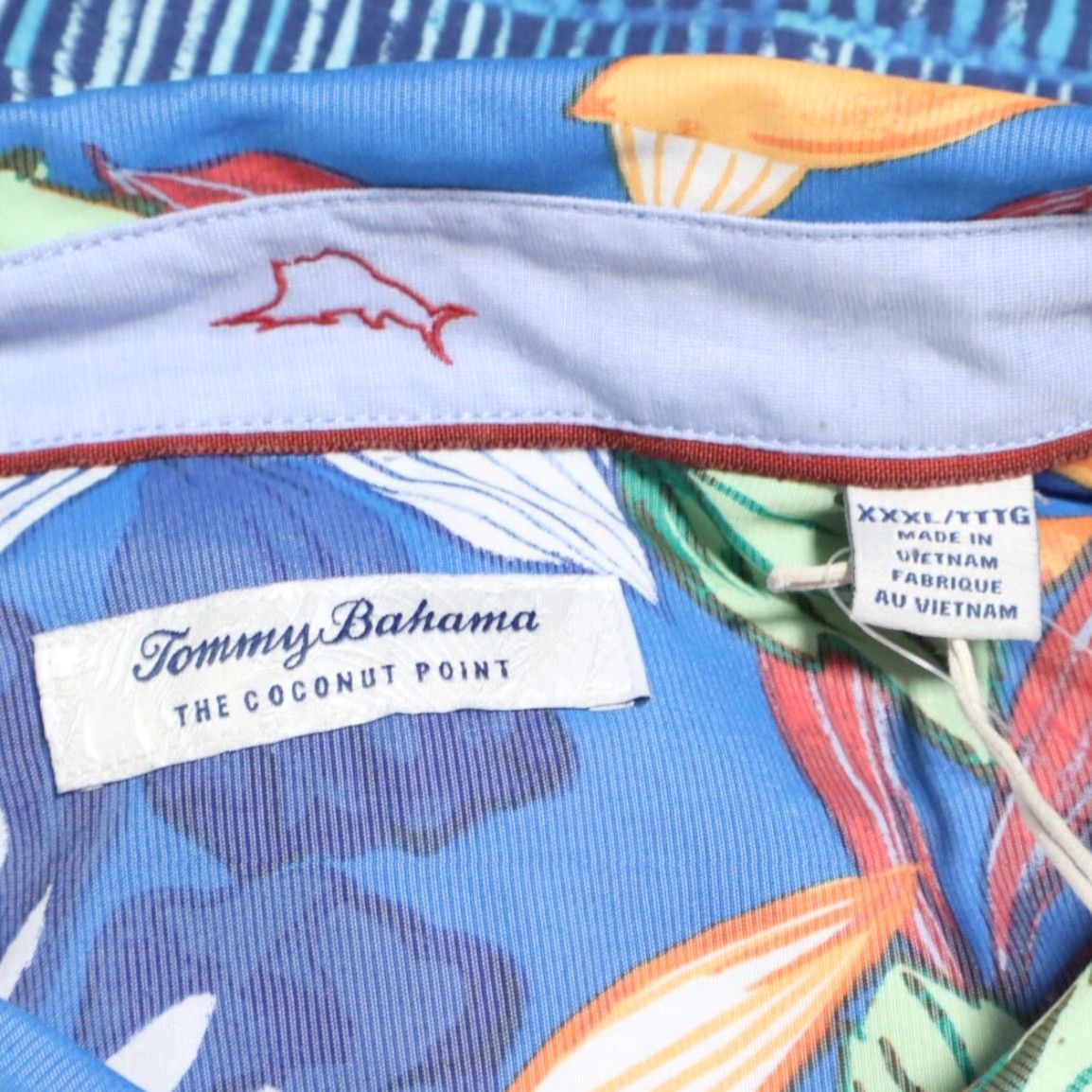 Tommy Bahama Tommy Bahama The Coconut Point Luau Modal Floral Button Up Shirt Blue Men's 3XL Size US XXL / EU 58 / 5 - 5 Thumbnail