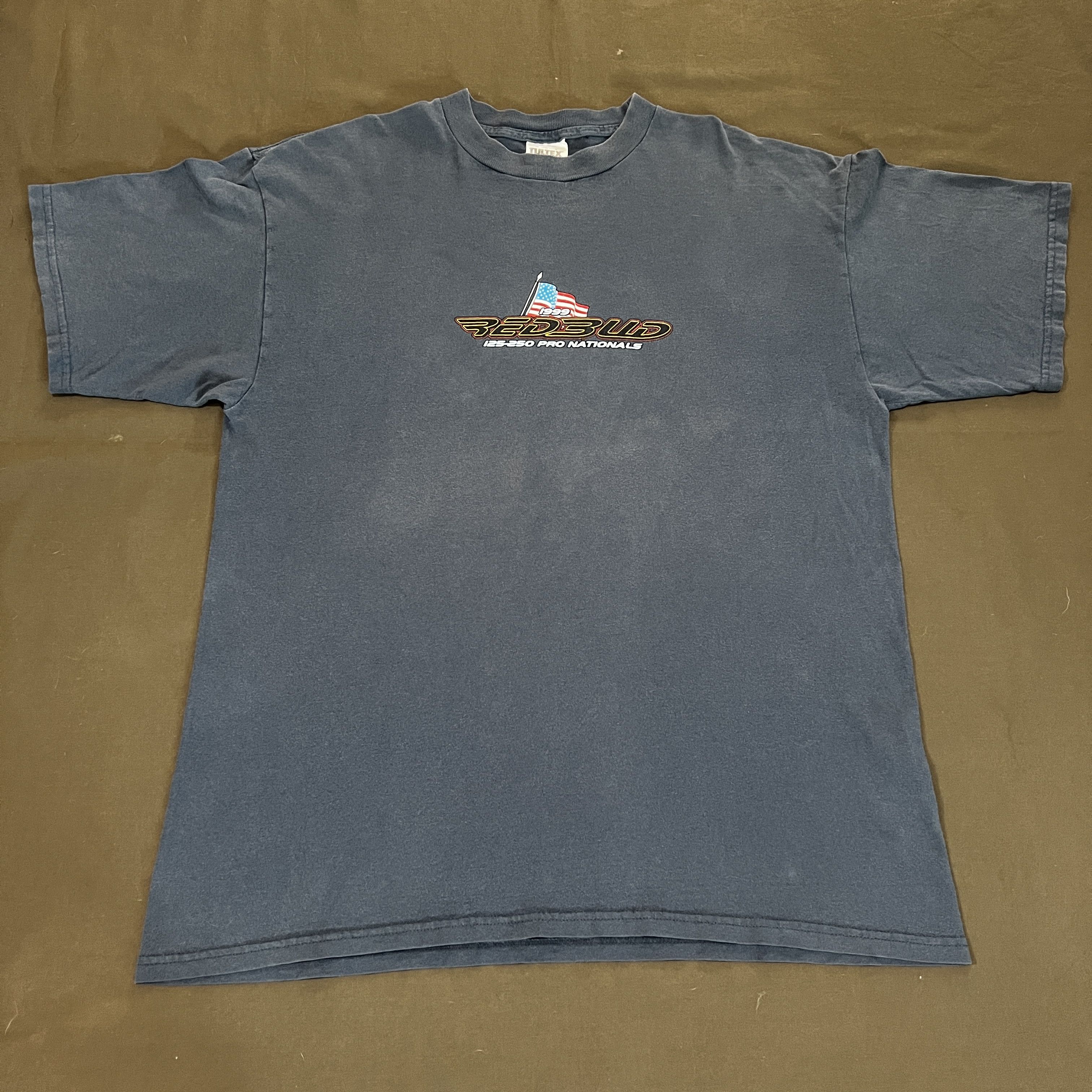Fox Racing × Sports Specialties × Vintage Vintage 90s Red Bud MX Pro Nationals Motocross Promo Tee XL Size US XL / EU 56 / 4 - 5 Thumbnail