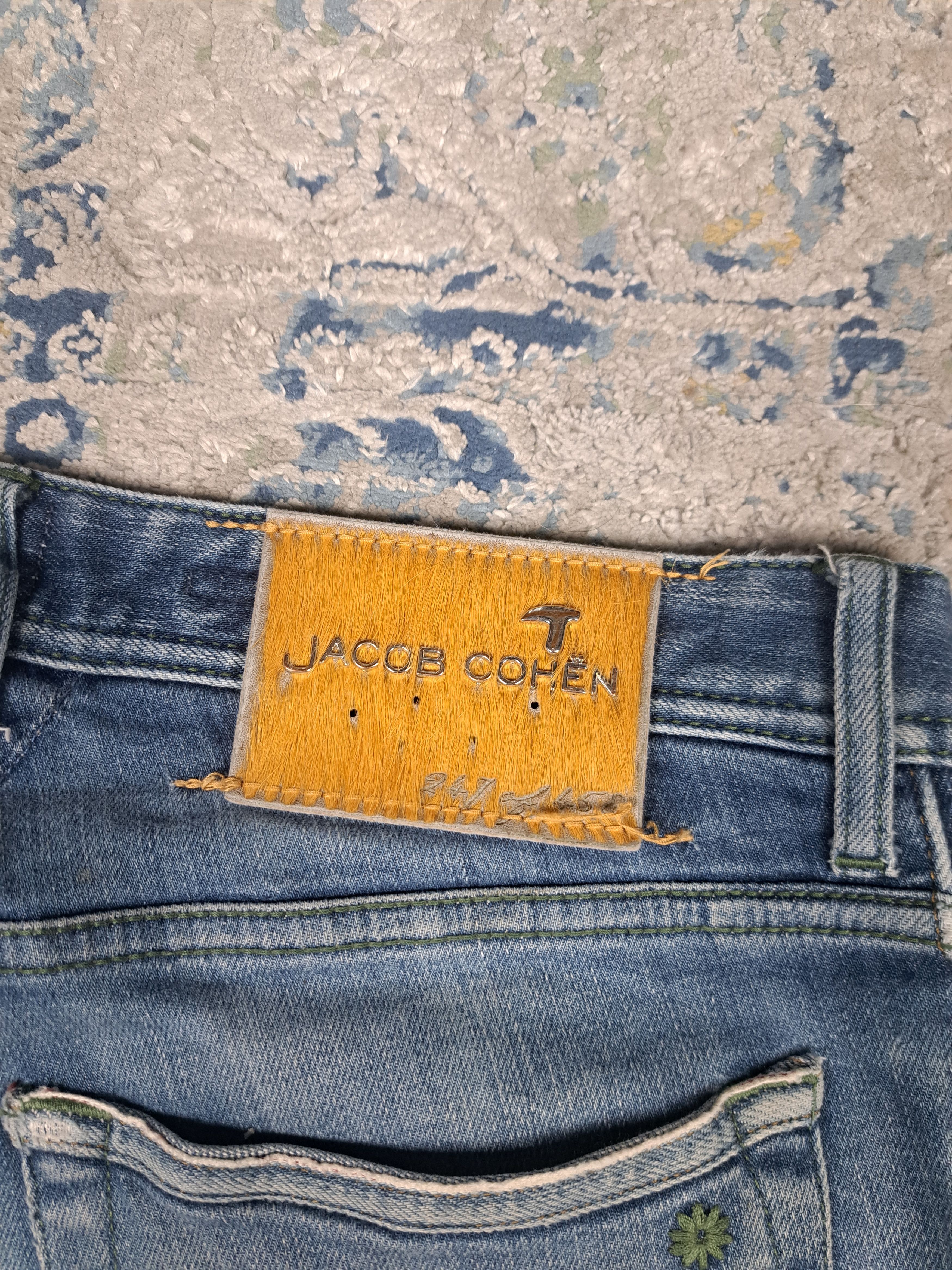 Jacob Cohen Jacob Cohen Pony Hair Patch Handmade Distressed Denim Size US 32 / EU 48 - 3 Thumbnail