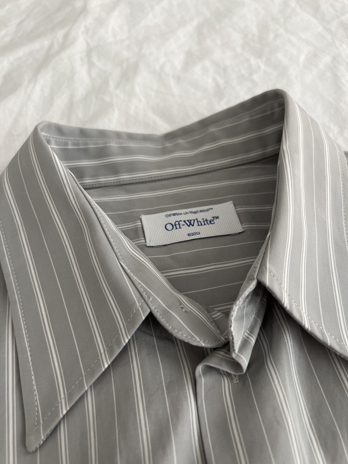 Off-White Striped Shirt Size US S / EU 44-46 / 1 - 5 Thumbnail