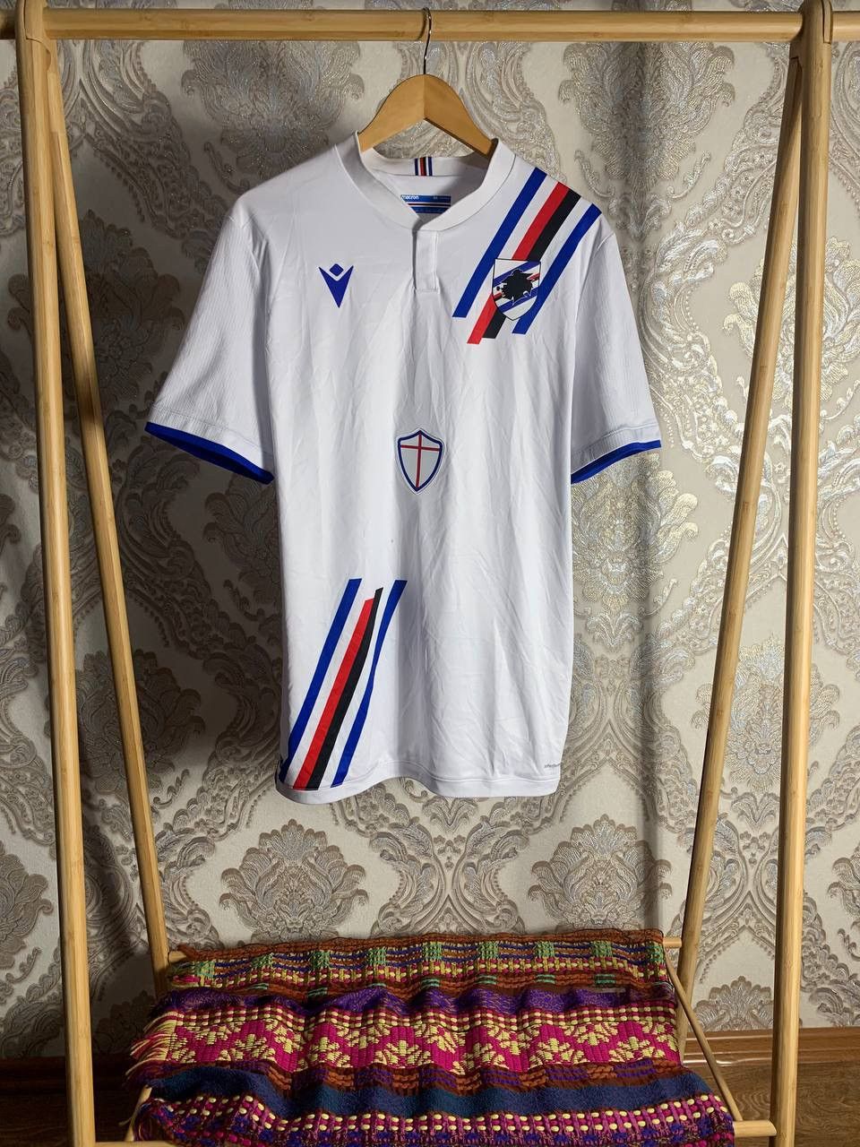 Macron VINTAGE MACRON FC SAMPDORIA ITALY RETRO SOCCER JERSEY Y2K Size US XXL / EU 58 / 5 - 1 Thumbnail