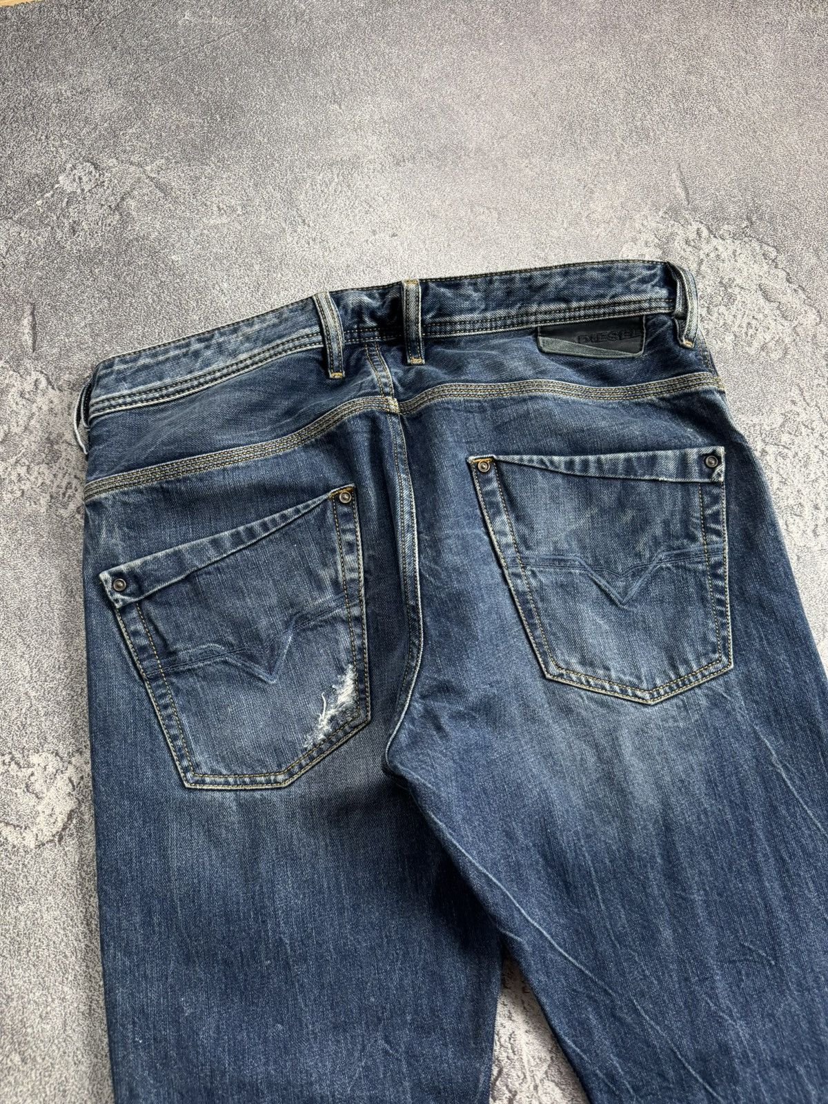Diesel Diesel 31/30 Krooley distressed denim pants trousers jeans Size US 31 - 3 Thumbnail