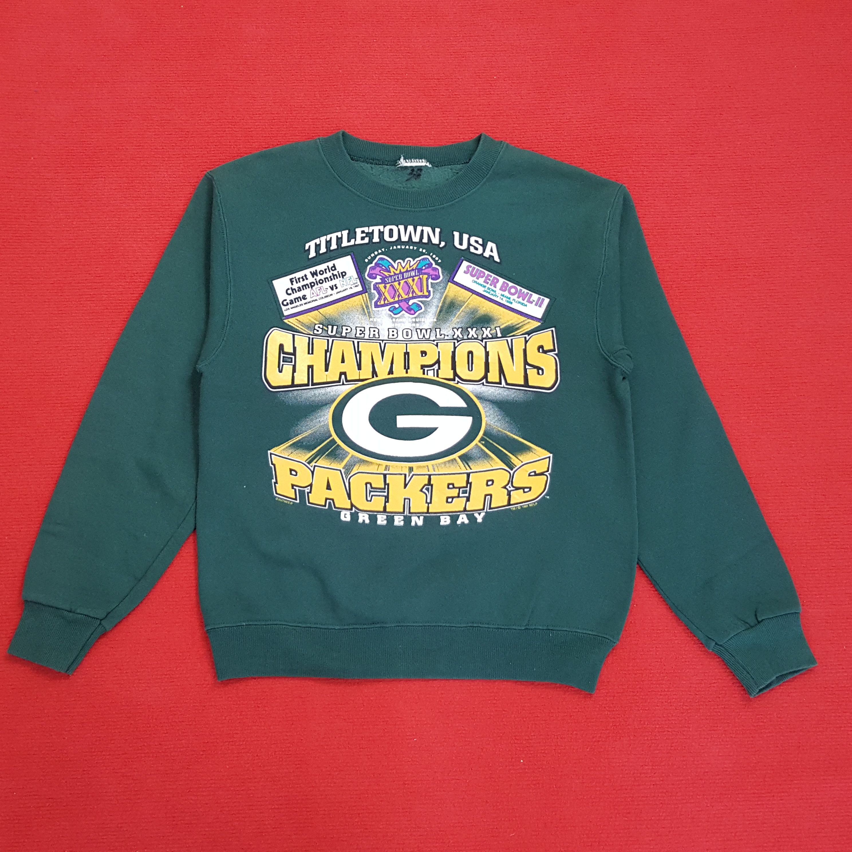 NFL × Vintage Green Bay Packers Super Bowl Champions Vintage Sweatshirt Size US S / EU 44-46 / 1 - 1 Thumbnail