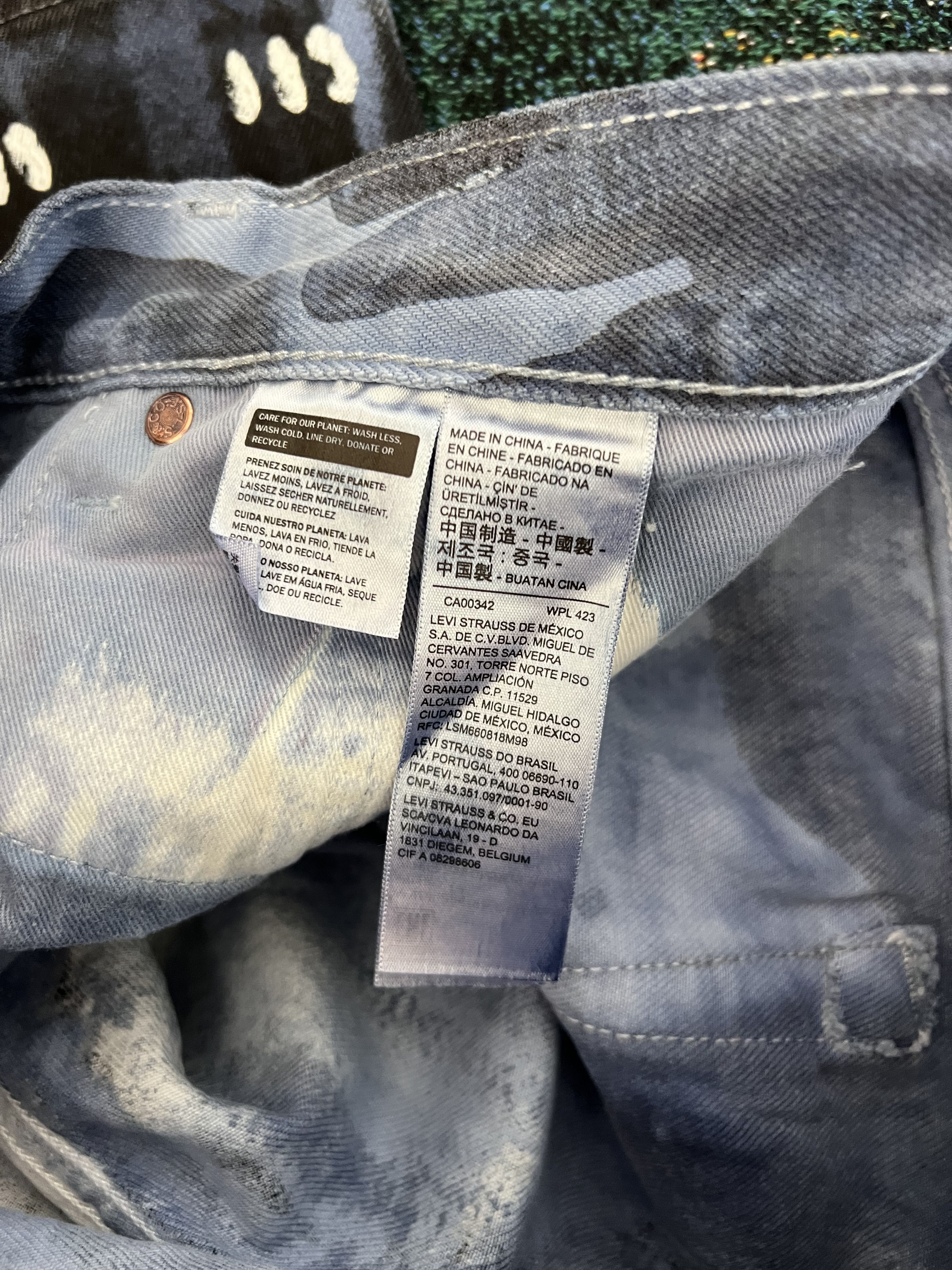 DENIM TEARS × Levi's Denim Tears Levi's Skepta Jeans in Painted Blue Size US 34 / EU 50 - 8 Thumbnail