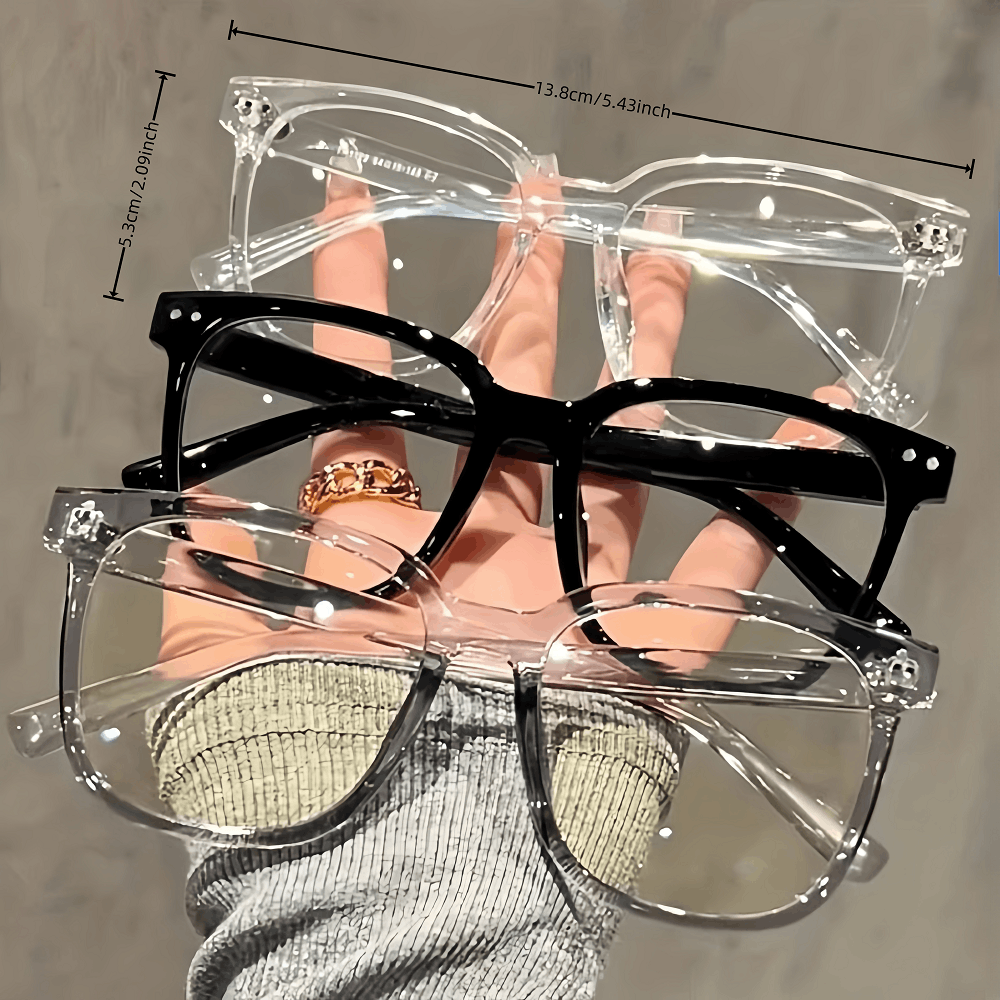 UNIVERSAL PRODUCTS. 3 pairs of universal fashion glasses, square-framed glasses Size ONE SIZE - 2 Thumbnail