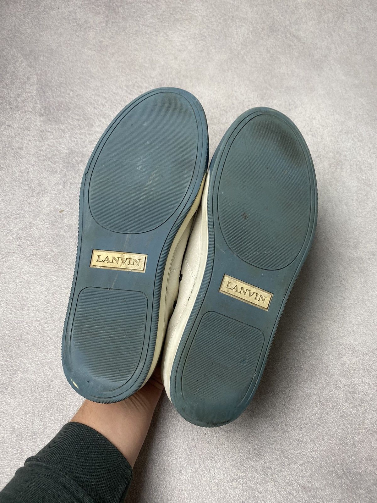 Lanvin Vintage Lanvin Distressed Cap Toe Leather sneakers Size US 8 / EU 41 - 15 Thumbnail