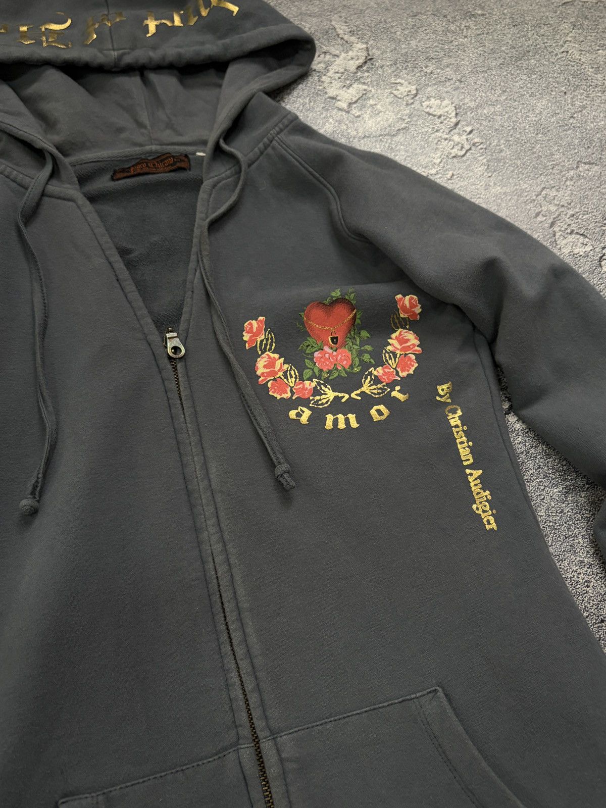 Christian Audigier Paco Chicano Christian Audigier Amor Heart Gold Foil S Y2K Size S / US 4 / IT 40 - 5 Thumbnail