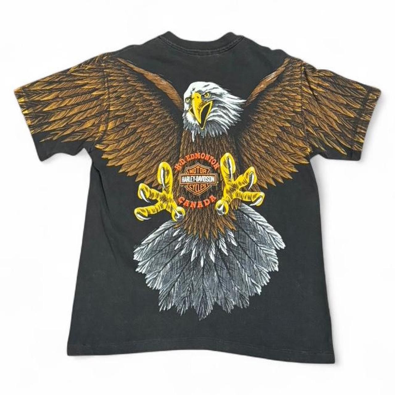 Harley Davidson Vintage Harley Davidson Bald Eagle Tee Made in USA 1993 Size US M / EU 48-50 / 2 - 2 Thumbnail