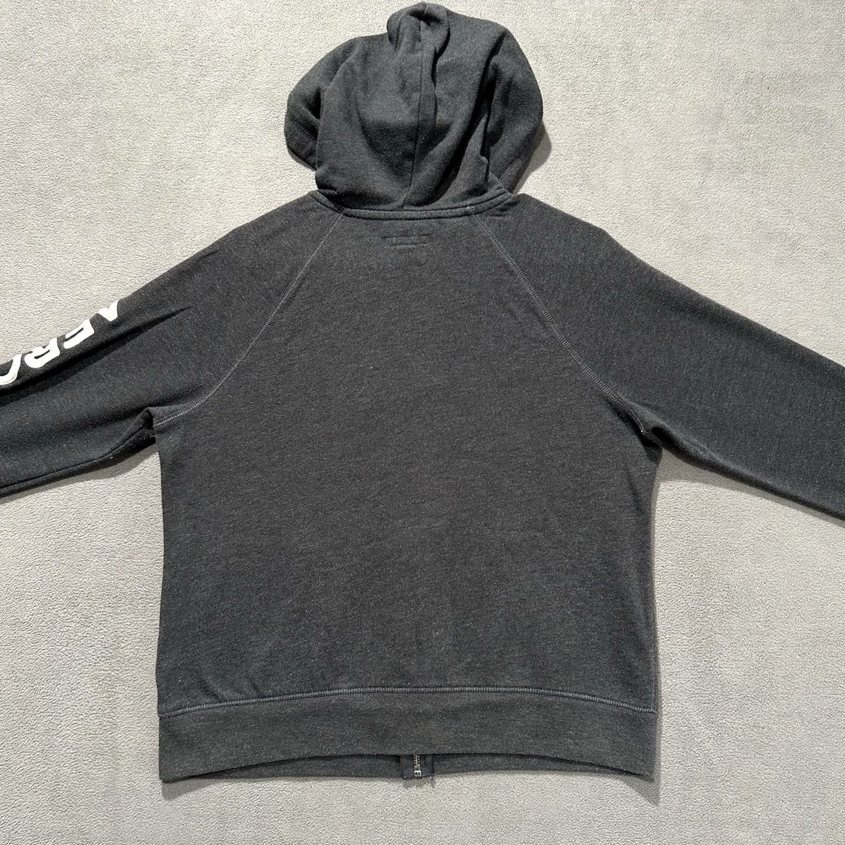 Vintage Aéropostale Hoodie Womens Large Gray Full Zip Logo 1987 New York Size L / US 10 / IT 46 - 2 Thumbnail