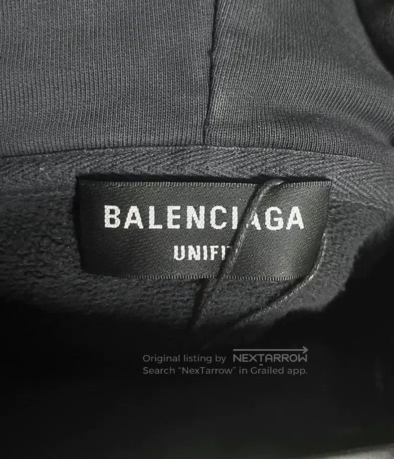 Balenciaga Balenciaga Washed-out Batman logo hooded sweatshirt Size US M / EU 48-50 / 2 - 3 Thumbnail