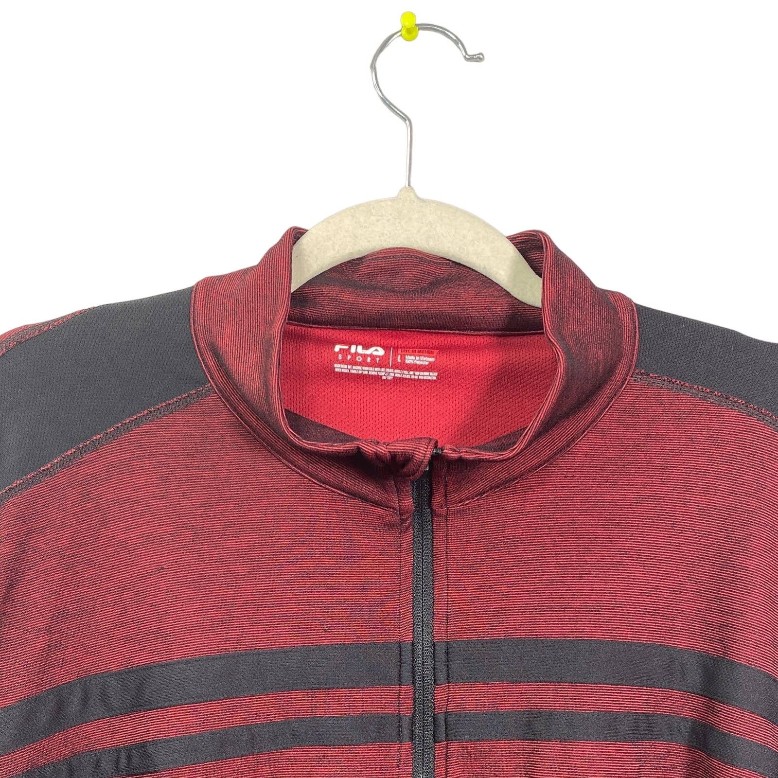Fila FILA Sport 1/4 Zip Pullover Shirt SZ LG Mock Long Sleeve Size US L / EU 52-54 / 3 - 3 Thumbnail
