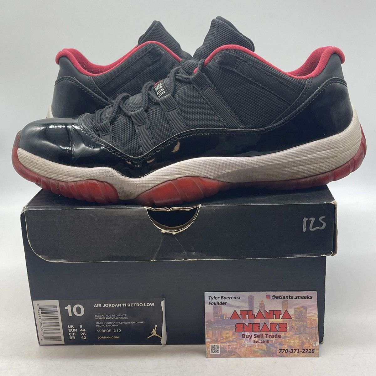 Jordan Brand Air Jordan 1 low bred Size US 10 / EU 43 - 1 Thumbnail