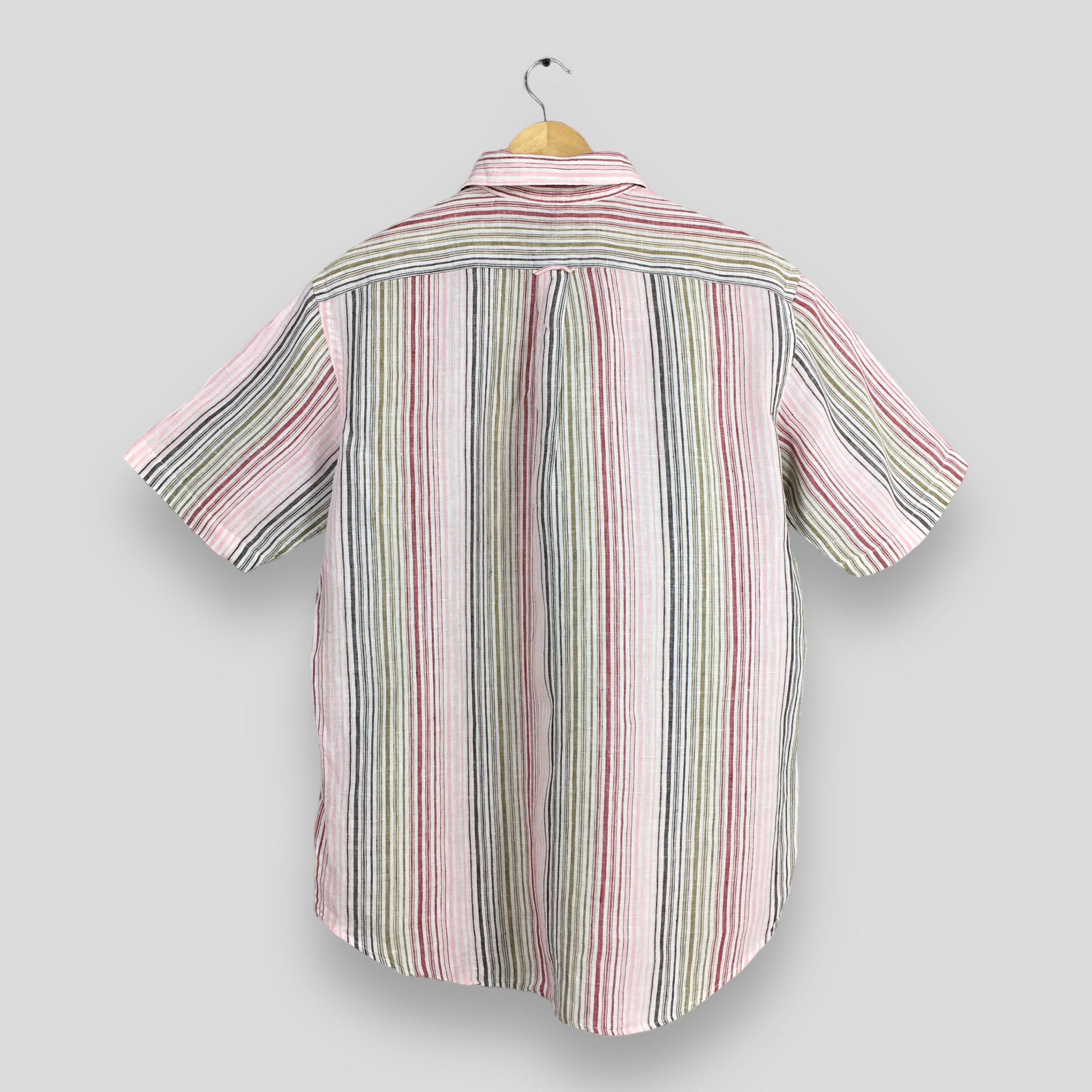 Vintage Vintage Kent Vertical Striped Flannel Linen Shirt Large Size US L / EU 52-54 / 3 - 7 Thumbnail