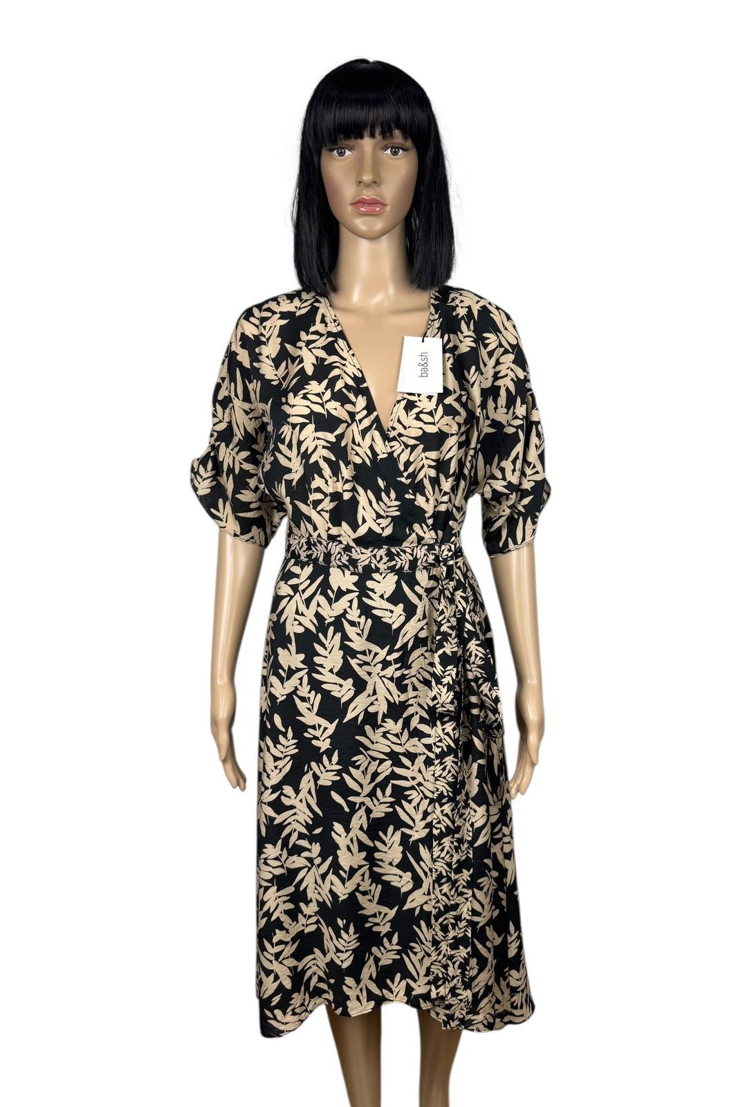 ba&sh Ba&sh Robe Tabby Dress Floral Print Viscose V-Neck size 1 Size S / US 4 / IT 40 - 1 Thumbnail