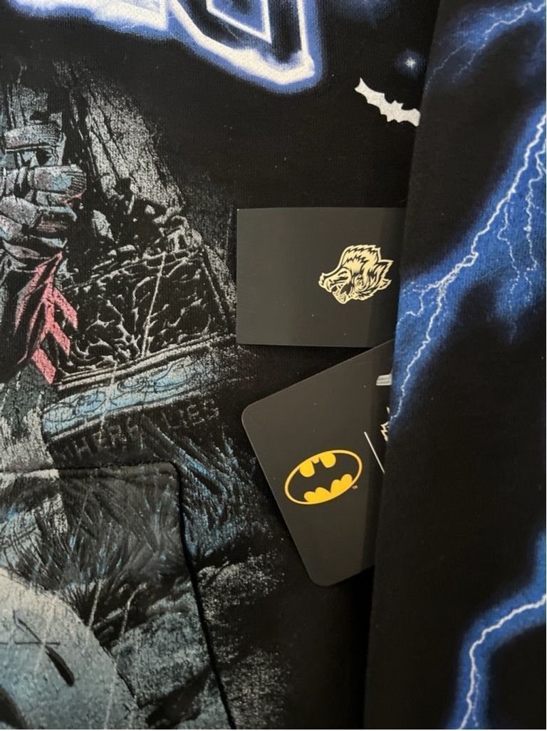 Darc Sport DarcSport - (XL) - Roided OUT BATMAN Hoodie Black/Blue RARE Size US XL / EU 56 / 4 - 4 Thumbnail