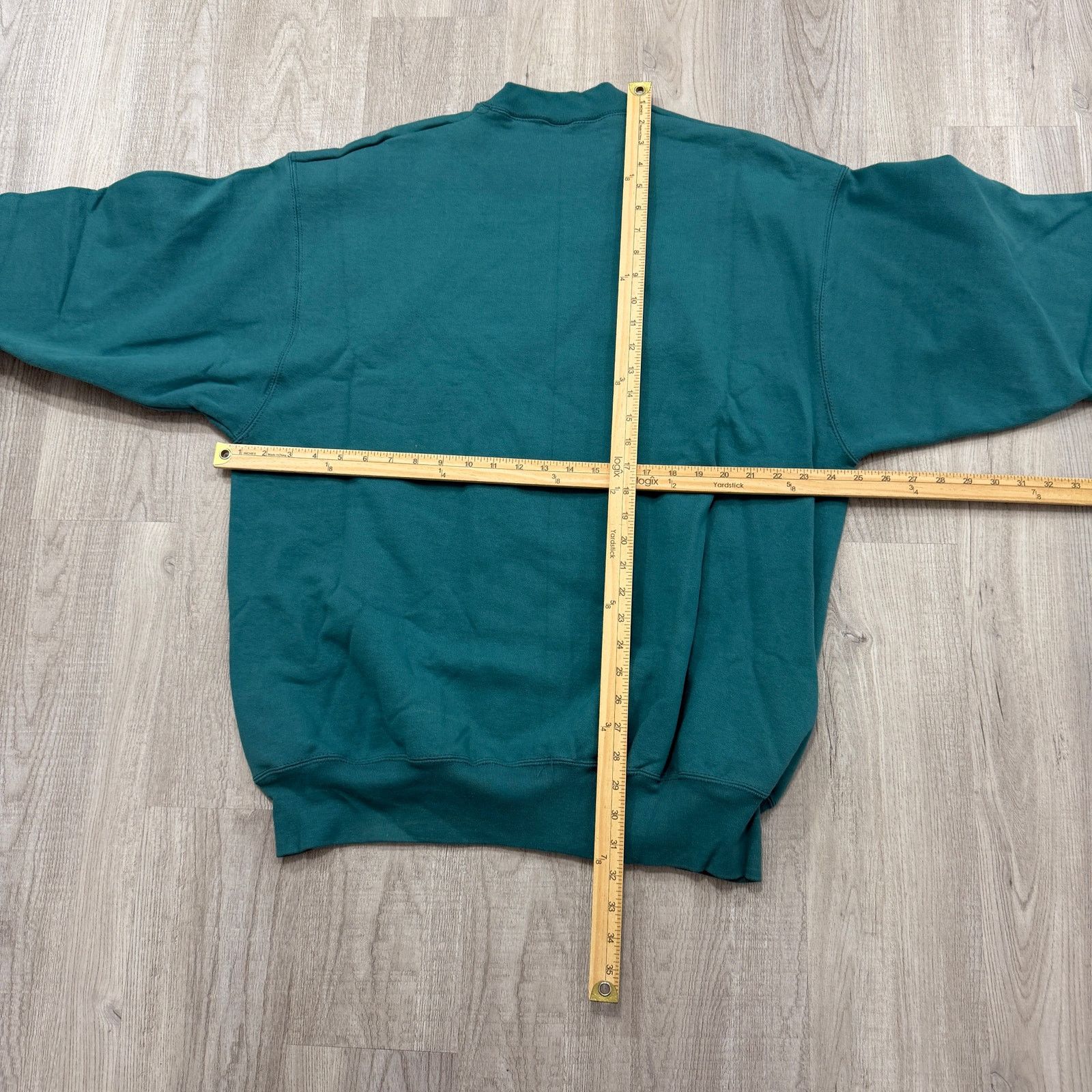 Fruit Of The Loom Vintage Fruit of The Loom Sweatshirt Extra Large Teal Green Size US XL / EU 56 / 4 - 6 Thumbnail