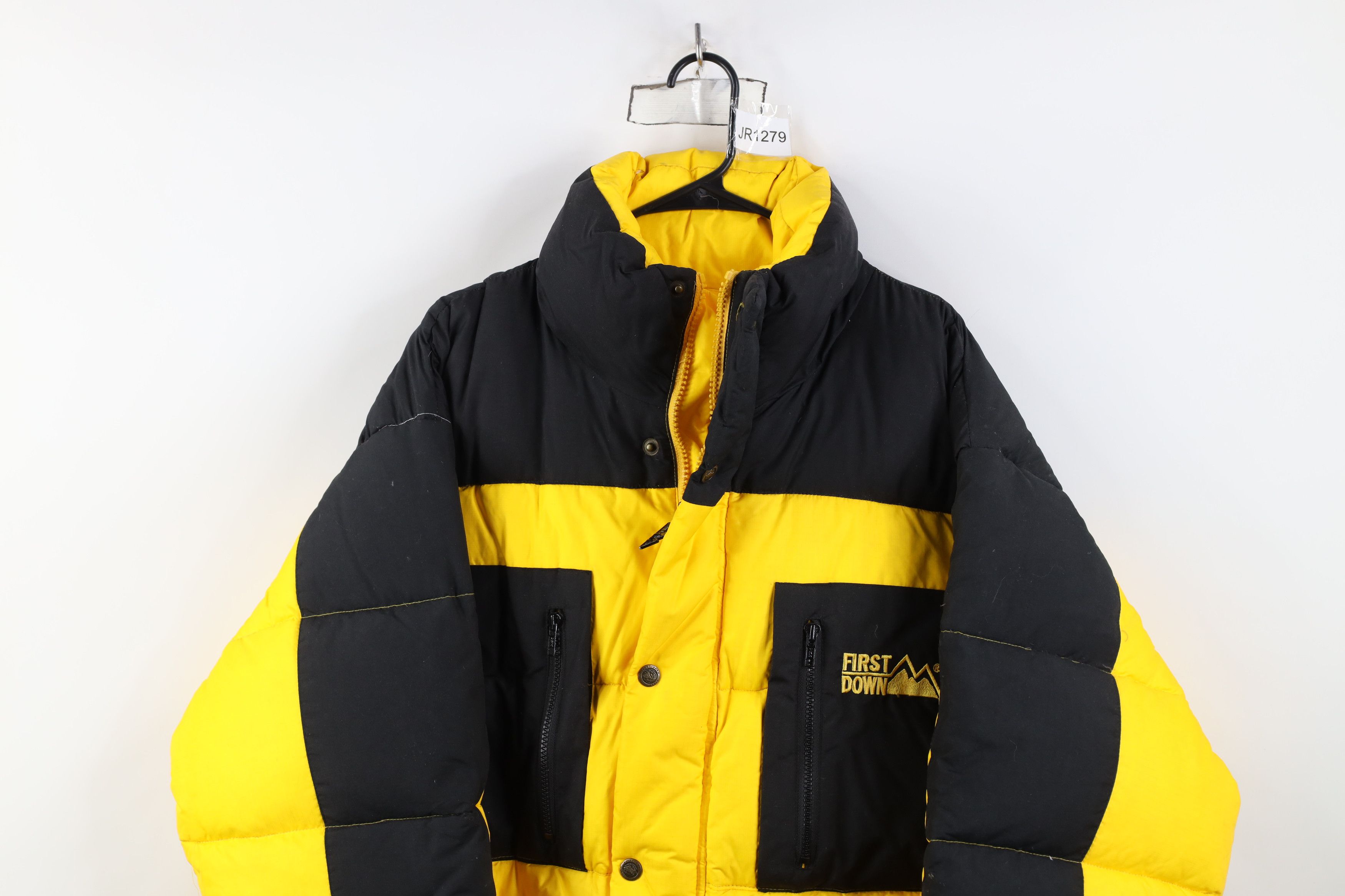Vintage Deadstock Vintage 90s Streetwear Down Puffer Jacket Yellow Size US XL / EU 56 / 4 - 2 Thumbnail