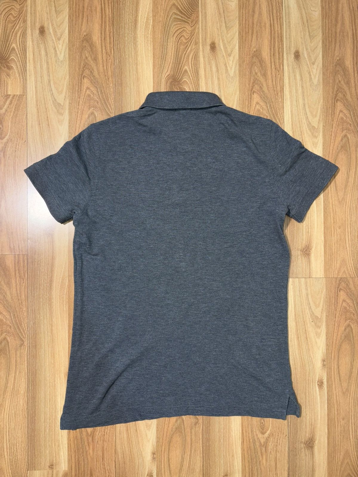 Hugo Boss HUGO BOSS Pima Cotton Polo Shirt Gray Regular Fit Size M Size US M / EU 48-50 / 2 - 2 Thumbnail