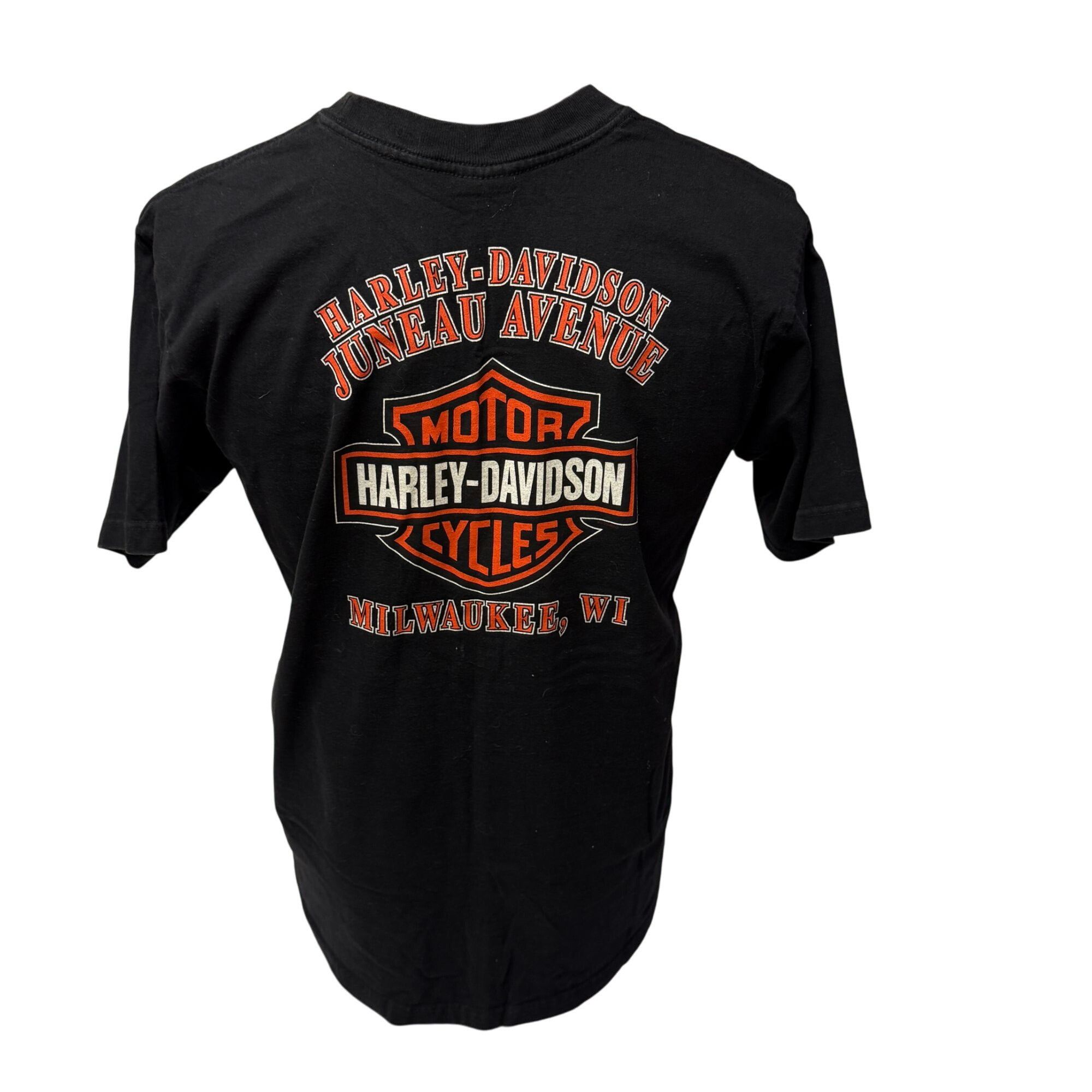 Harley Davidson Harley Davidson Juneau Ave Milwaukee WI Motorcycle T Shirt L Size US L / EU 52-54 / 3 - 3 Thumbnail