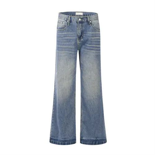 VIBE American men's casual loose washed flared jeans Size US 32 / EU 48 - 7 Thumbnail