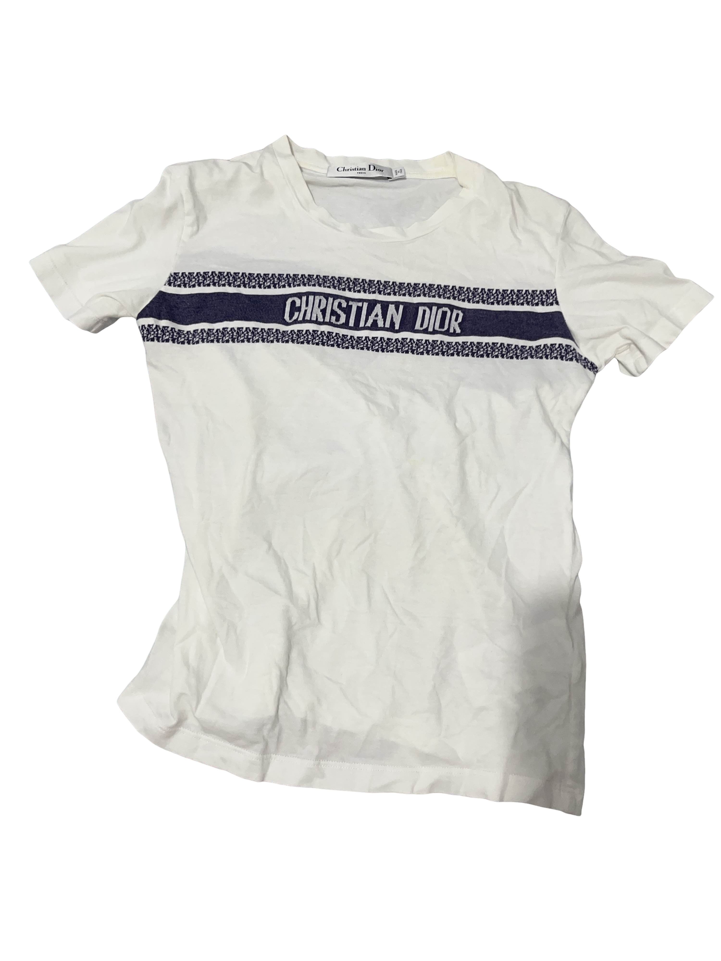 Dior Christian Dior J'ADORE T-Shirt Black Short Sleeve Size 36
