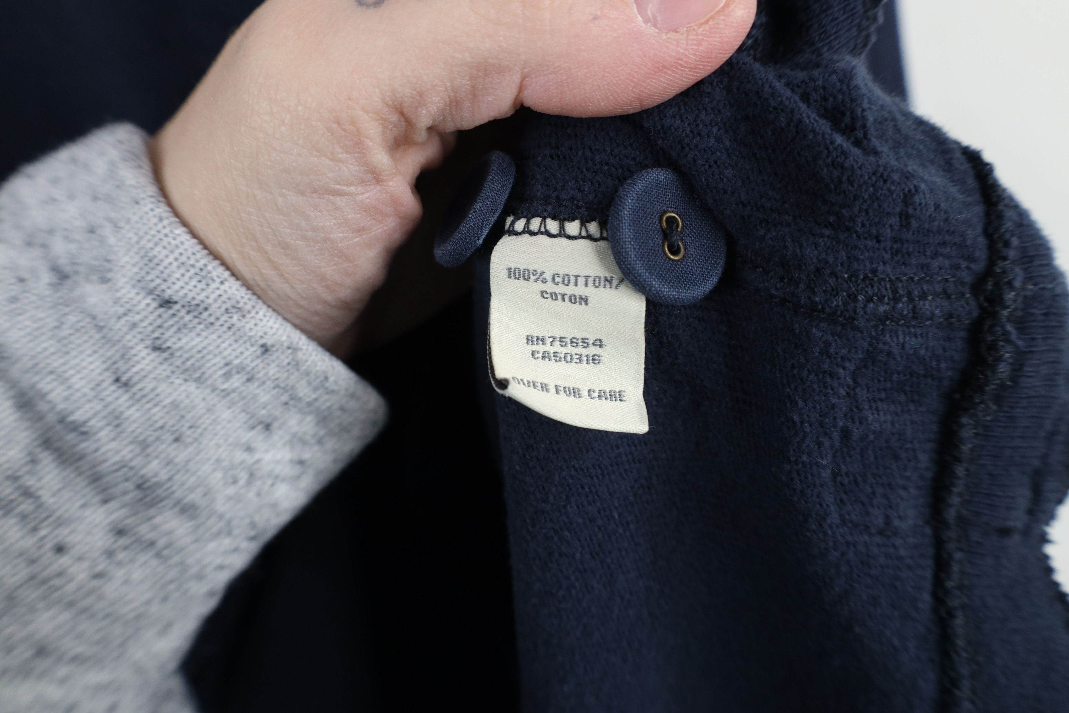 Abercrombie & Fitch × Vintage Vintage 90s Y2K Abercrombie & Fitch Knit Henley T-Shirt Blue Size US L / EU 52-54 / 3 - 12 Thumbnail