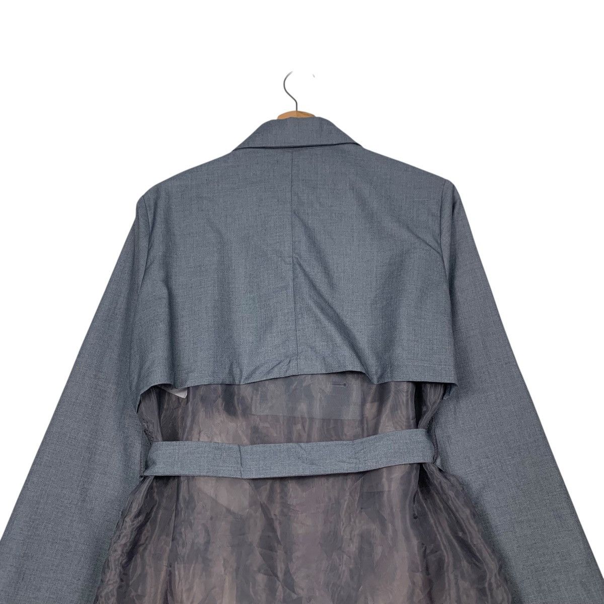 HARE HARE Double Breast Belted Coat Hybrid Design #2256-C100 Size ONE SIZE - 8 Thumbnail