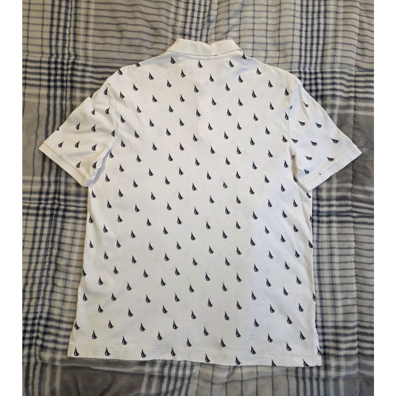 Polo Ralph Lauren Polo Ralph Lauren Polo Shirt White Mens M Classic Fit Nautical Sailboat AOP Graphic Print Shirt Accessories Logo Button Accent Casual Classic Fit Size US M / EU 48-50 / 2 - 3 Thumbnail