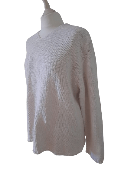 Valentino White Wool Knit Valentino Sweater Size L / US 10 / IT 46 - 5 Thumbnail