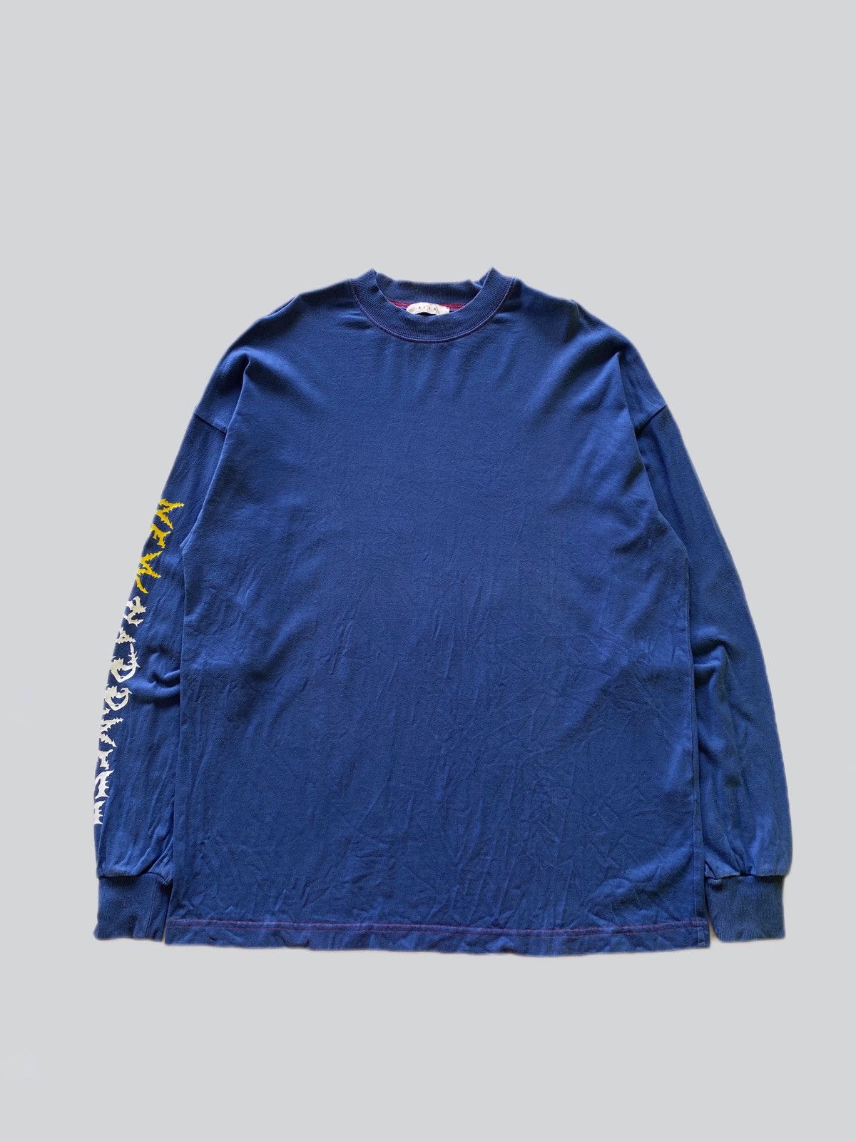 image of 1017 Alyx 9Sm x Alyx Pre-Printemps 2017 “New Happiness” Long sleeve Shirt in Blue (Size Large)