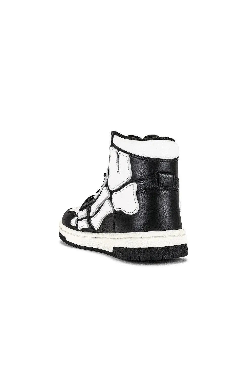 Amiri o1gr1nt1024 Skel Hi-Top Sneakers in Black/White Size US 6 / EU 39 - 3 Thumbnail