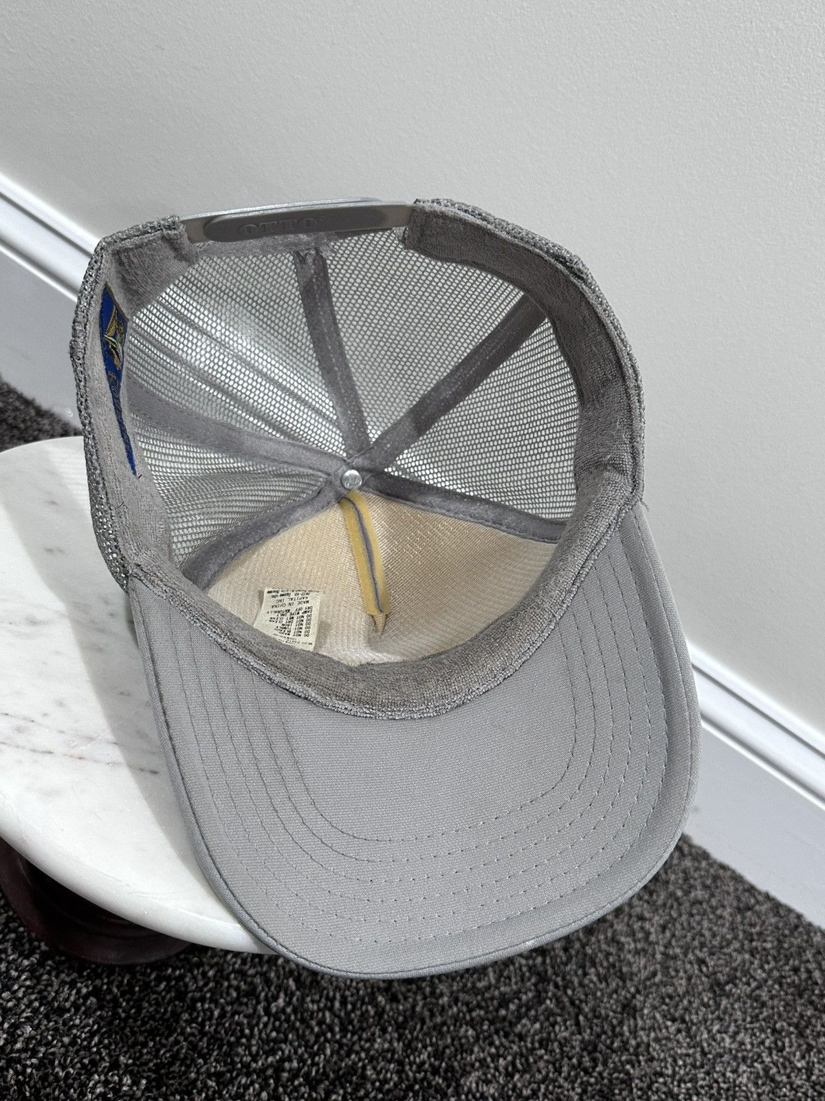 Kapital Kapital OG Lucky Battery Bird 777 Lottery Grey Trucker Hat Size ONE SIZE - 8 Thumbnail