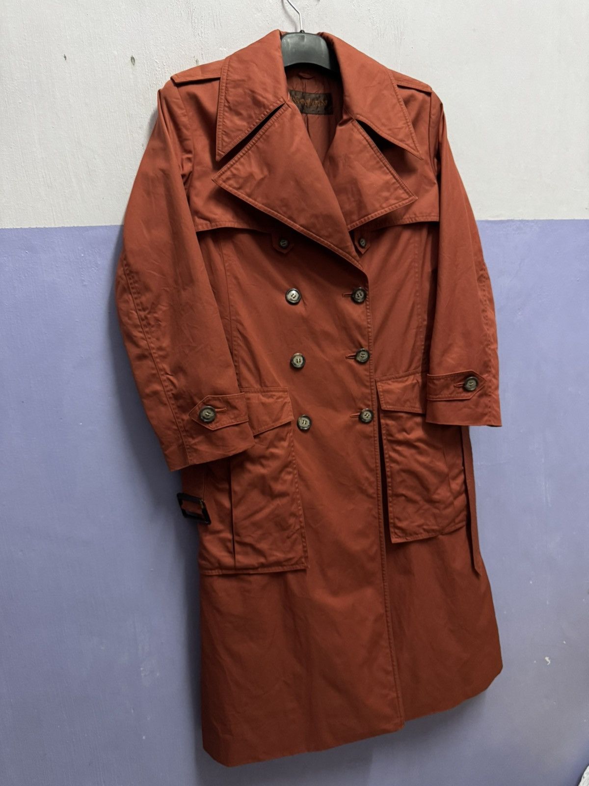 Yves Saint Laurent Yves Saint Laurent Double Breast Trench Coat Size S / US 4 / IT 40 - 5 Thumbnail