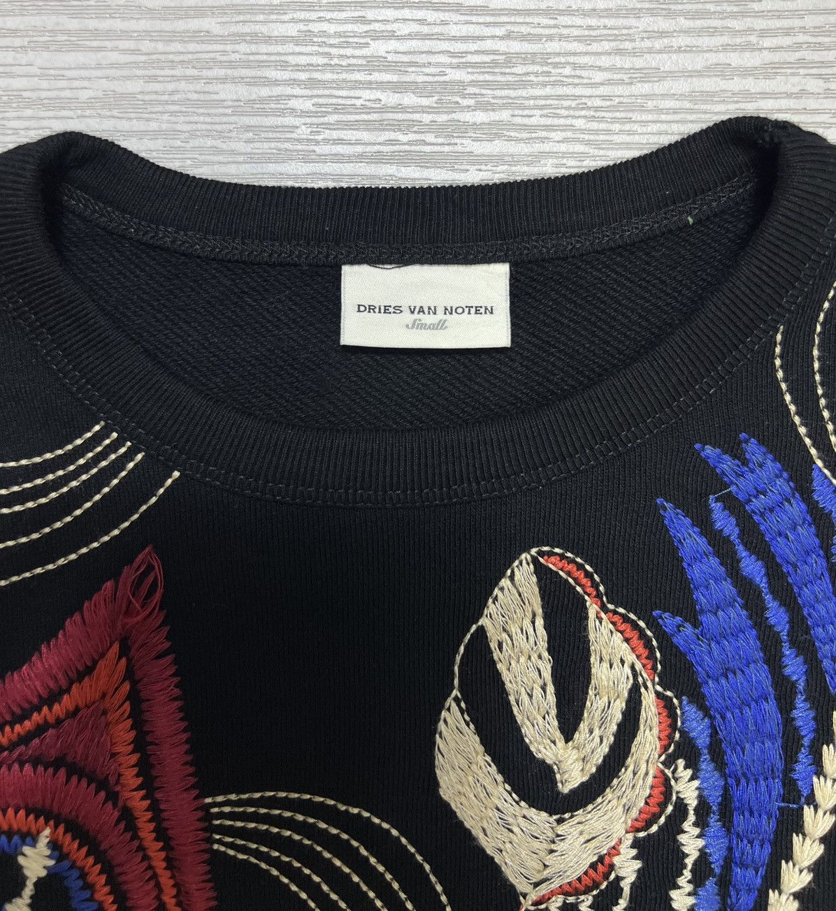 Dries Van Noten Dries Van Noten - Animal Print Embroidered Sweatshirt Size S / US 4 / IT 40 - 10 Thumbnail